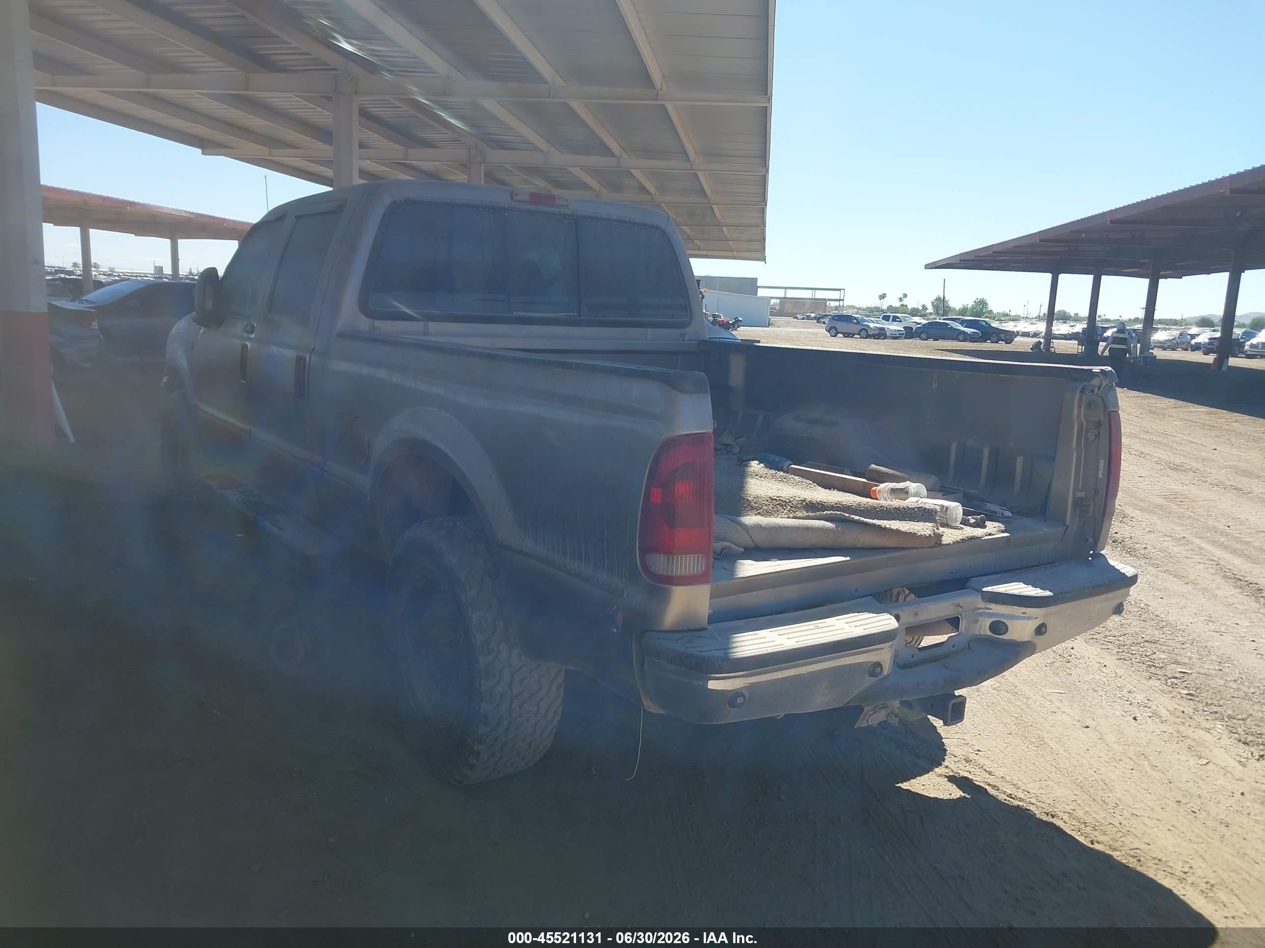 2004 Ford F-250 Lariat/xl/xlt Brown vin: 1FTNW21P44EB10974