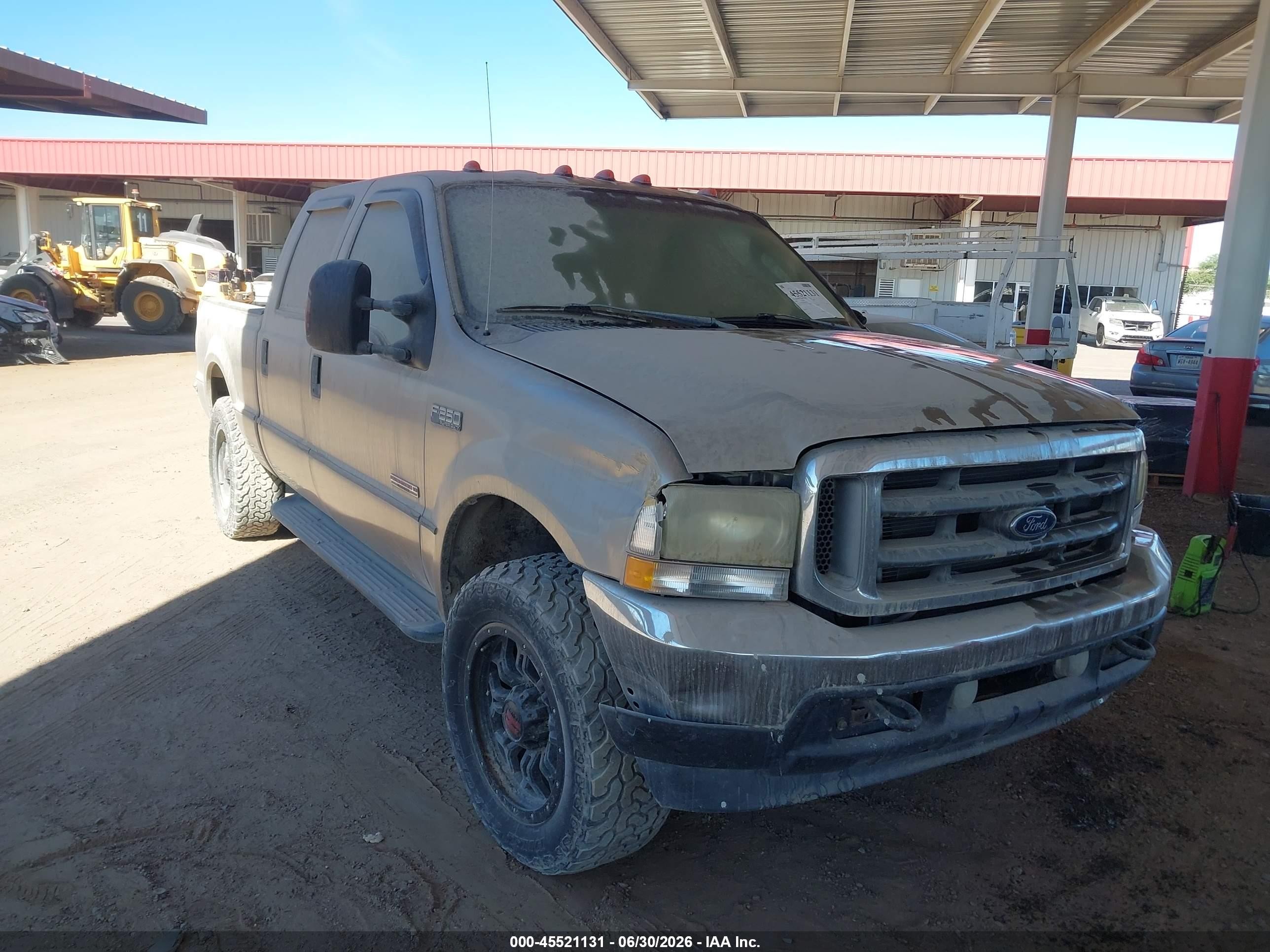2004 Ford F-250 Lariat/xl/xlt Brown vin: 1FTNW21P44EB10974