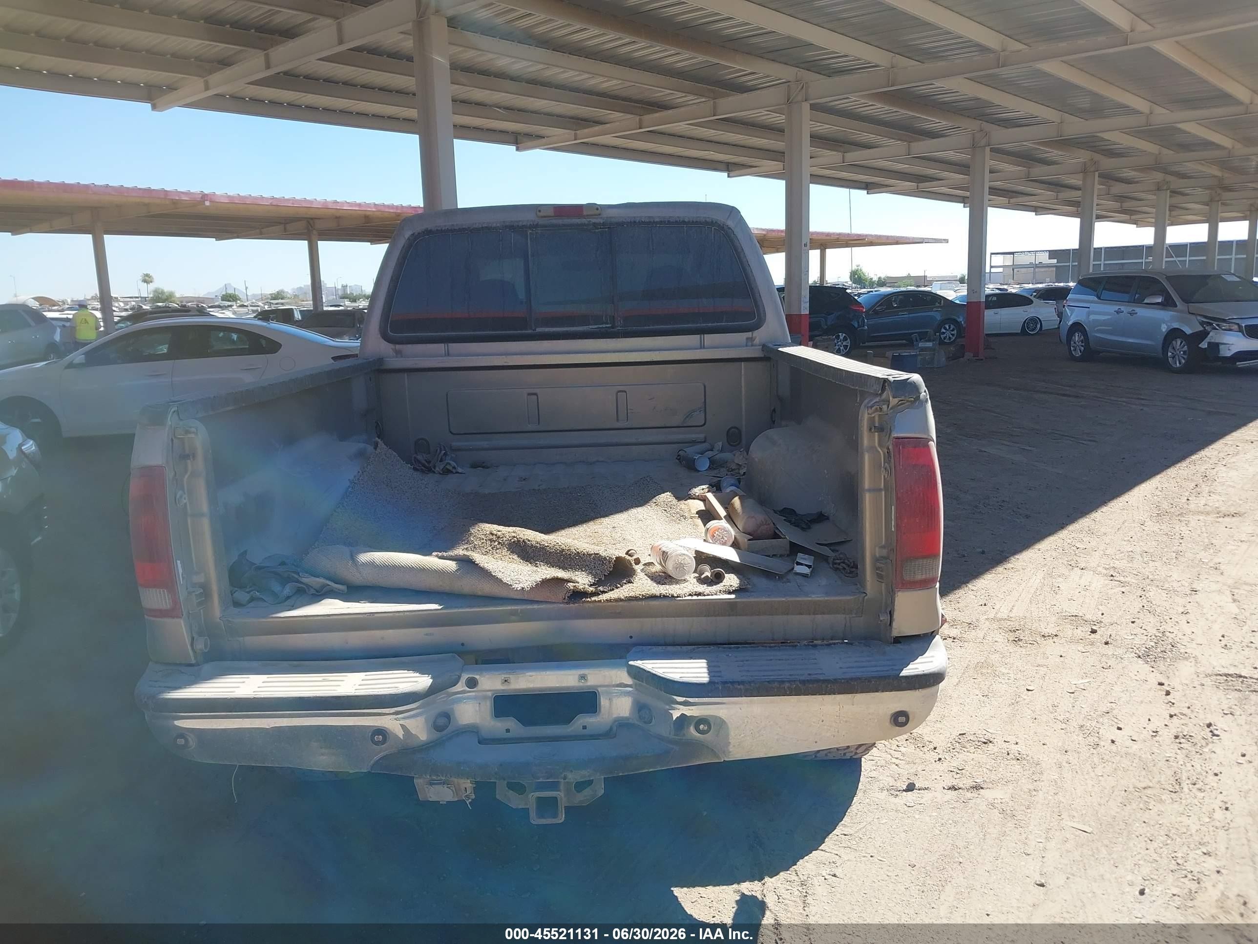 2004 Ford F-250 Lariat/xl/xlt Brown vin: 1FTNW21P44EB10974