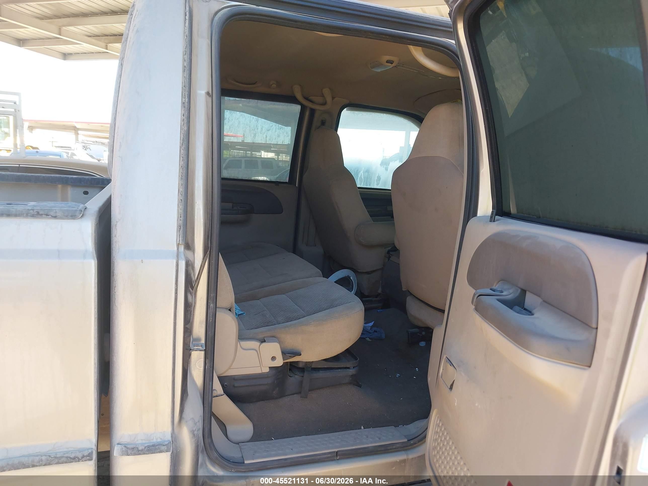 2004 Ford F-250 Lariat/xl/xlt Brown vin: 1FTNW21P44EB10974