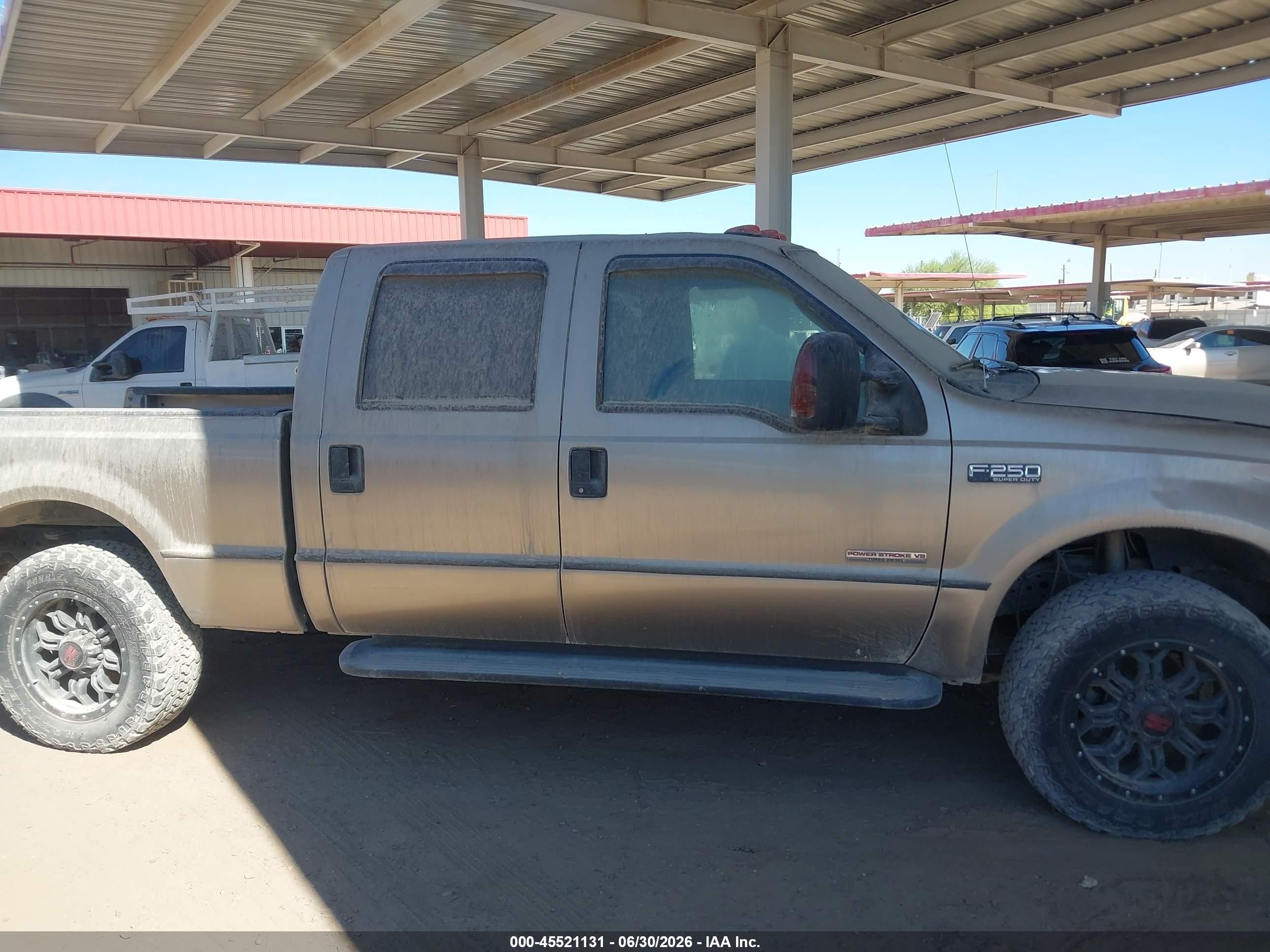 2004 Ford F-250 Lariat/xl/xlt Brown vin: 1FTNW21P44EB10974