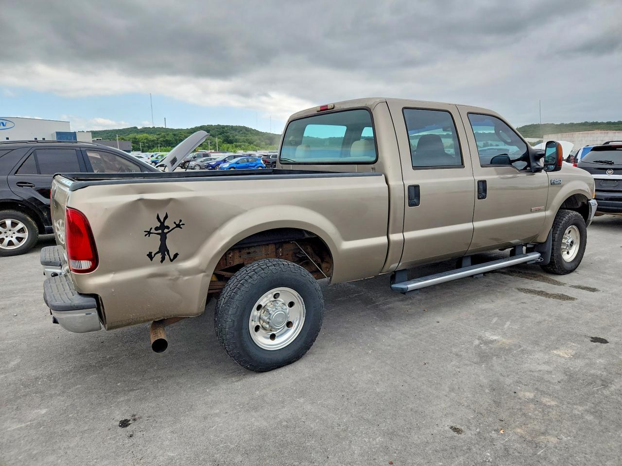 2004 Ford F250 Super Duty Tan vin: 1FTNW21P44ED30793