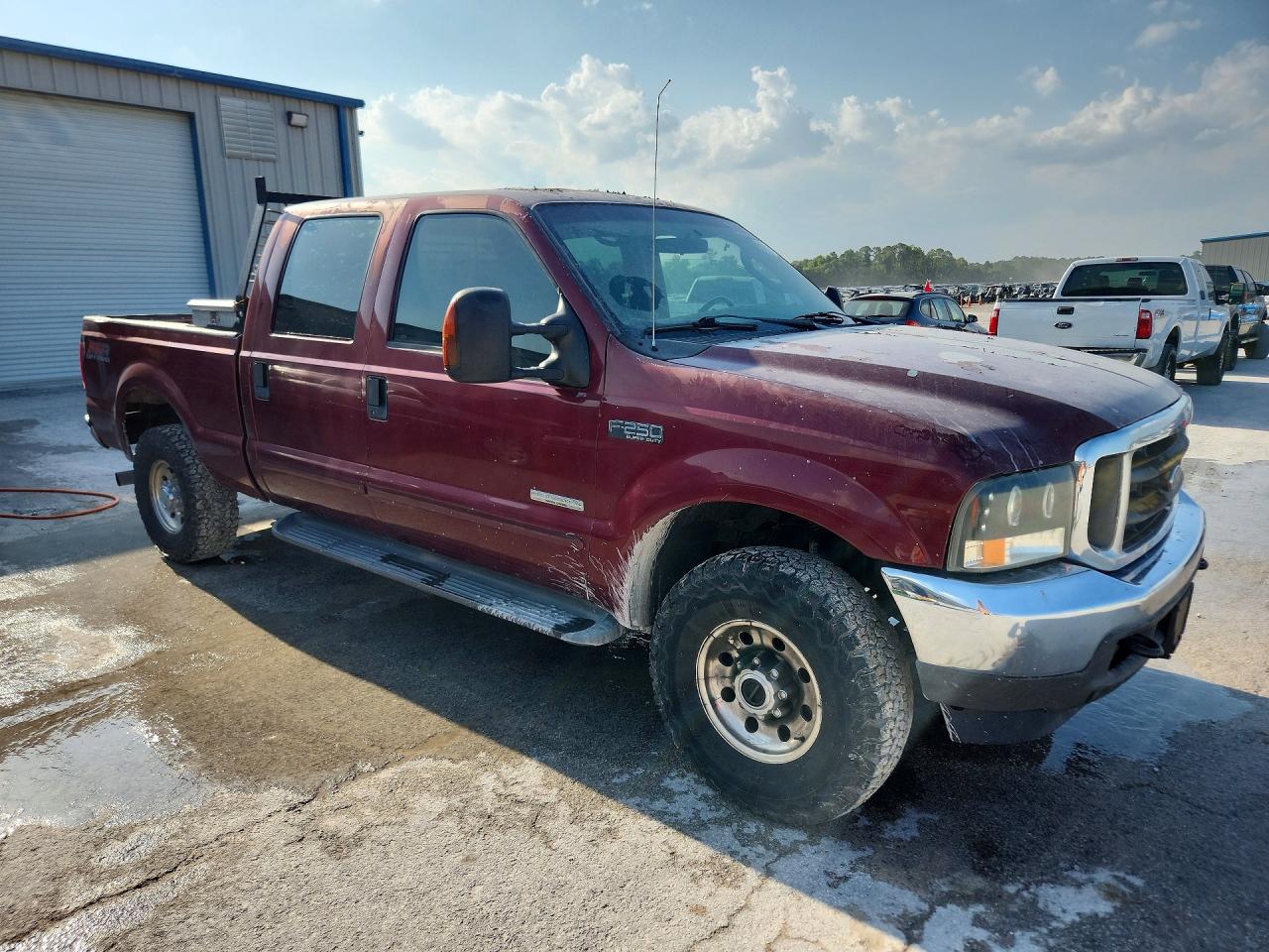 2004 Ford F250 Super Duty Maroon vin: 1FTNW21P54EA35282