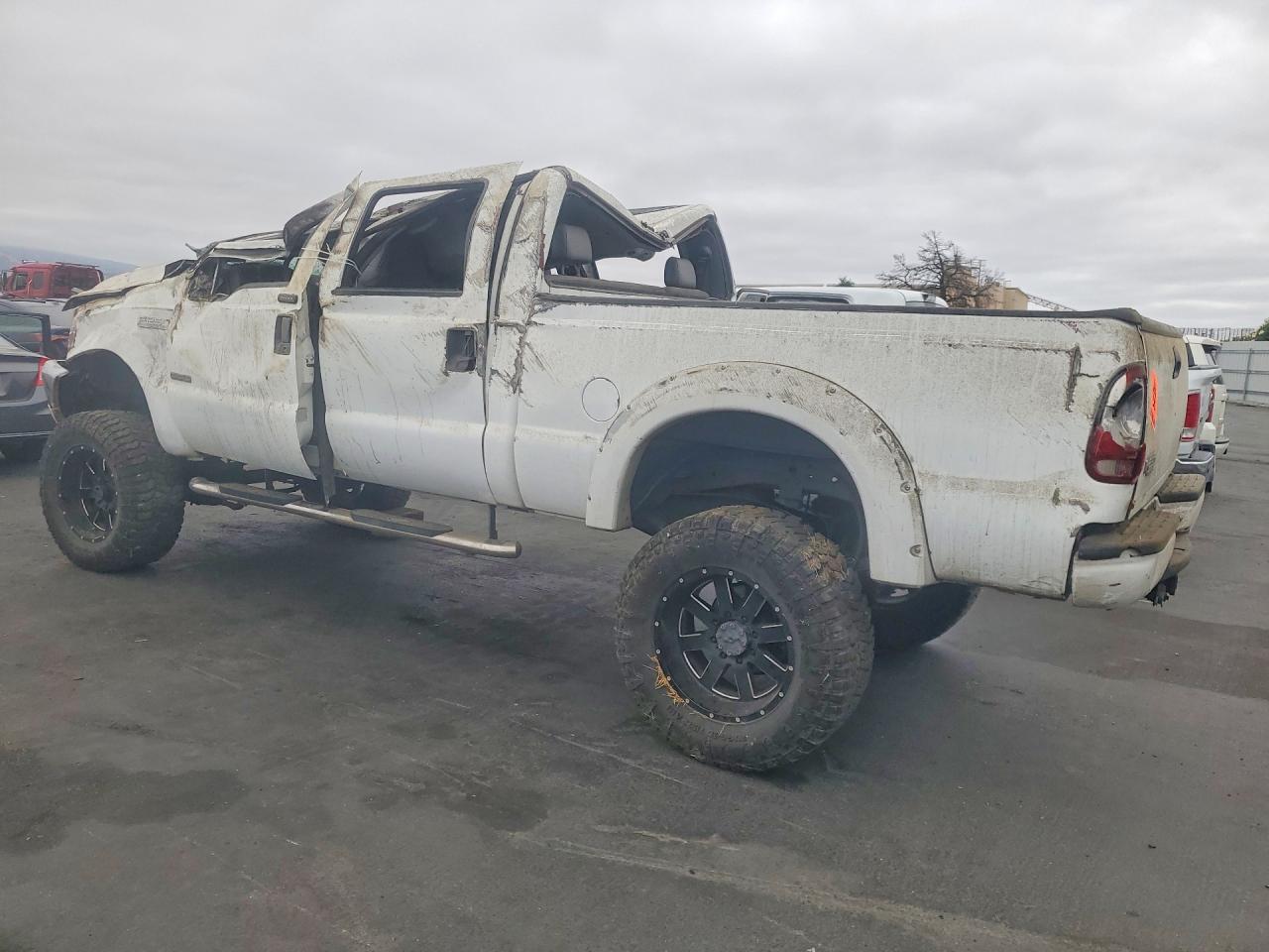 2004 Ford F250 Super Duty White vin: 1FTNW21P54EB26441