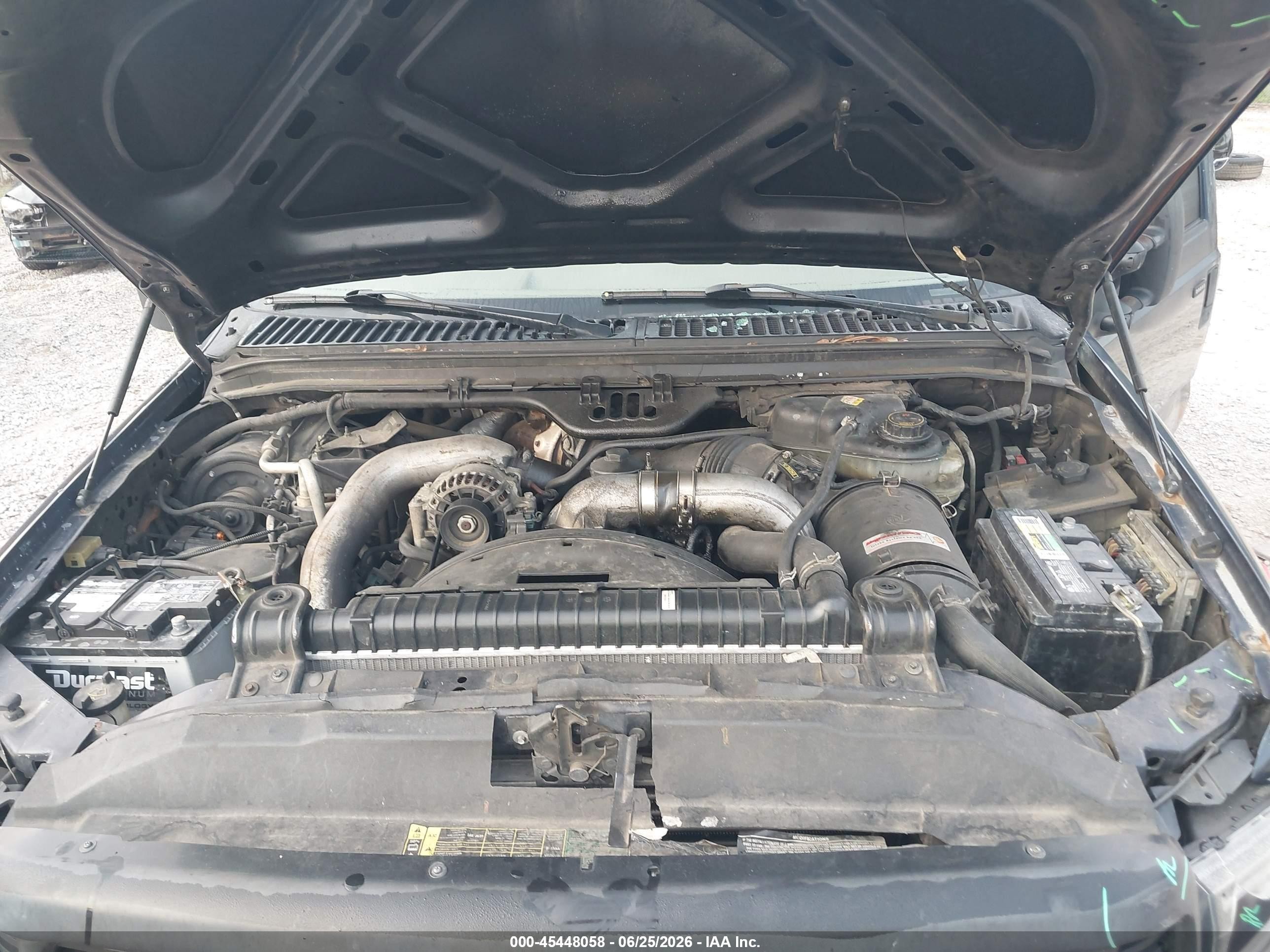 2004 Ford F-250 Lariat/xl/xlt Blue vin: 1FTNW21P54EB74702