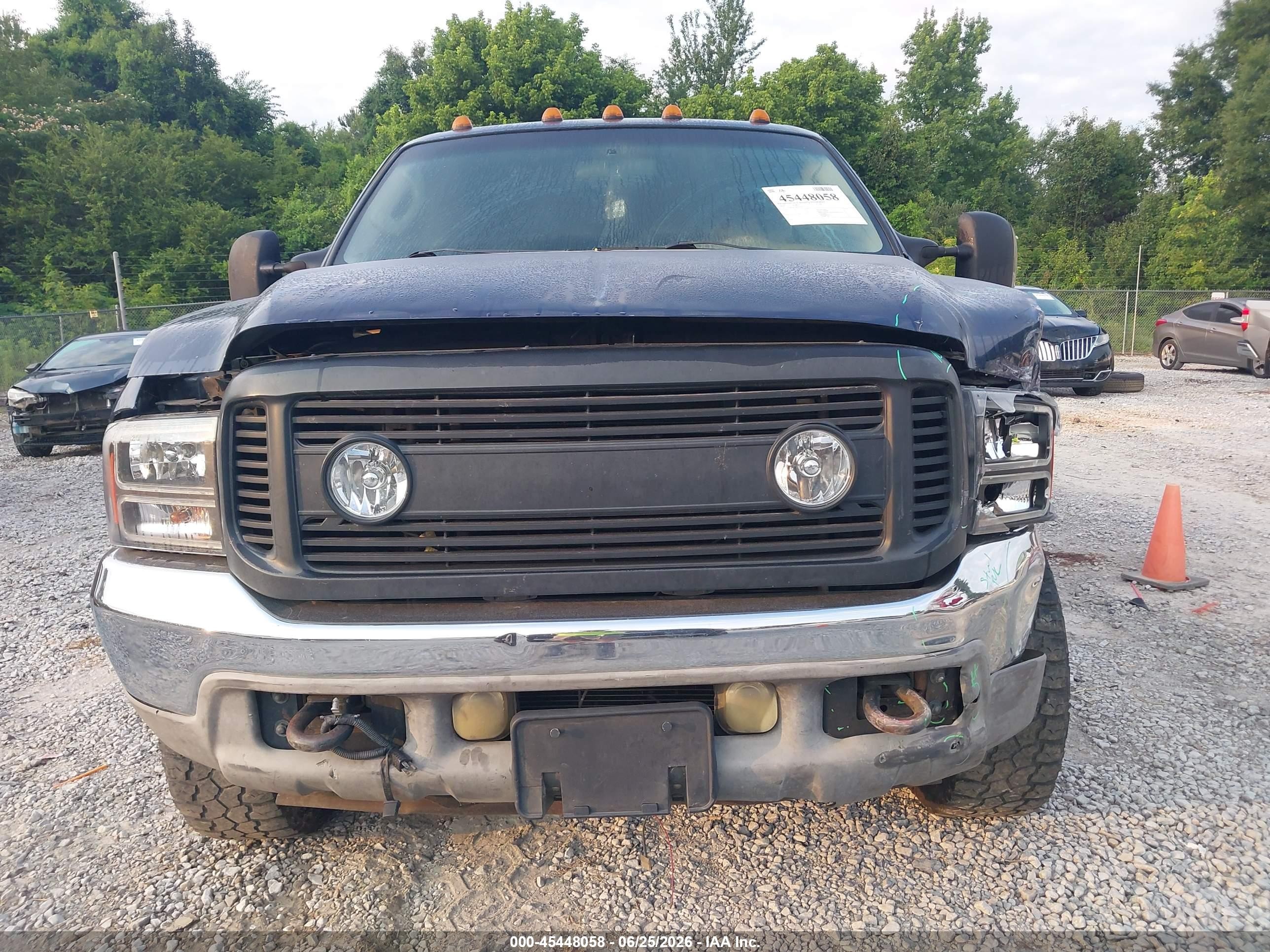 2004 Ford F-250 Lariat/xl/xlt Blue vin: 1FTNW21P54EB74702