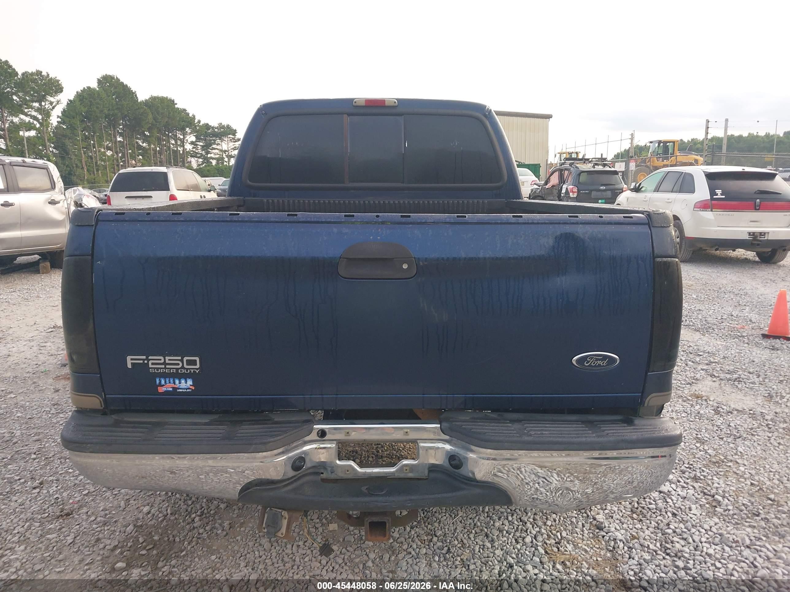 2004 Ford F-250 Lariat/xl/xlt Blue vin: 1FTNW21P54EB74702