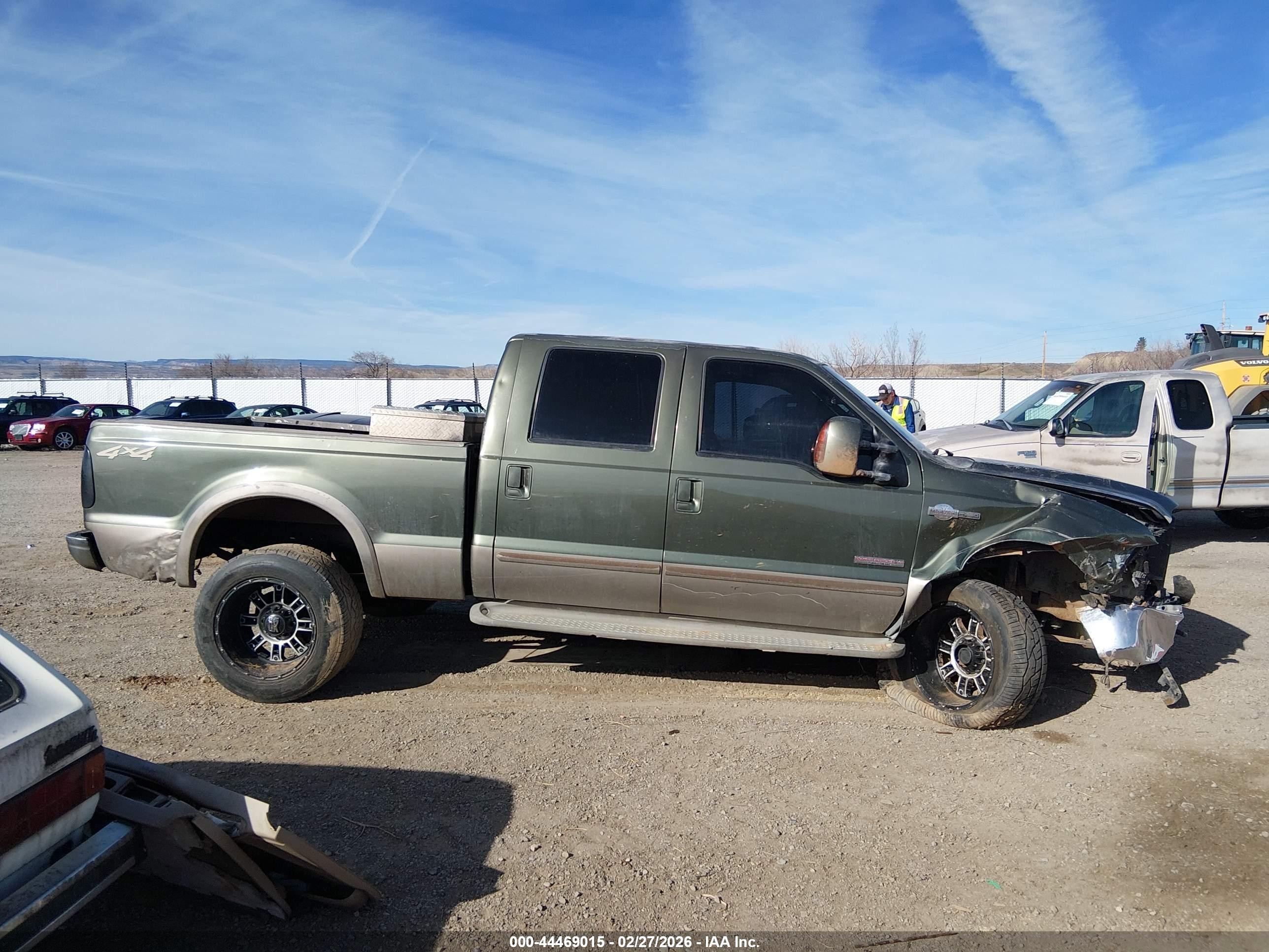 2004 Ford F-250 Lariat/xl/xlt Green vin: 1FTNW21P54ED31757