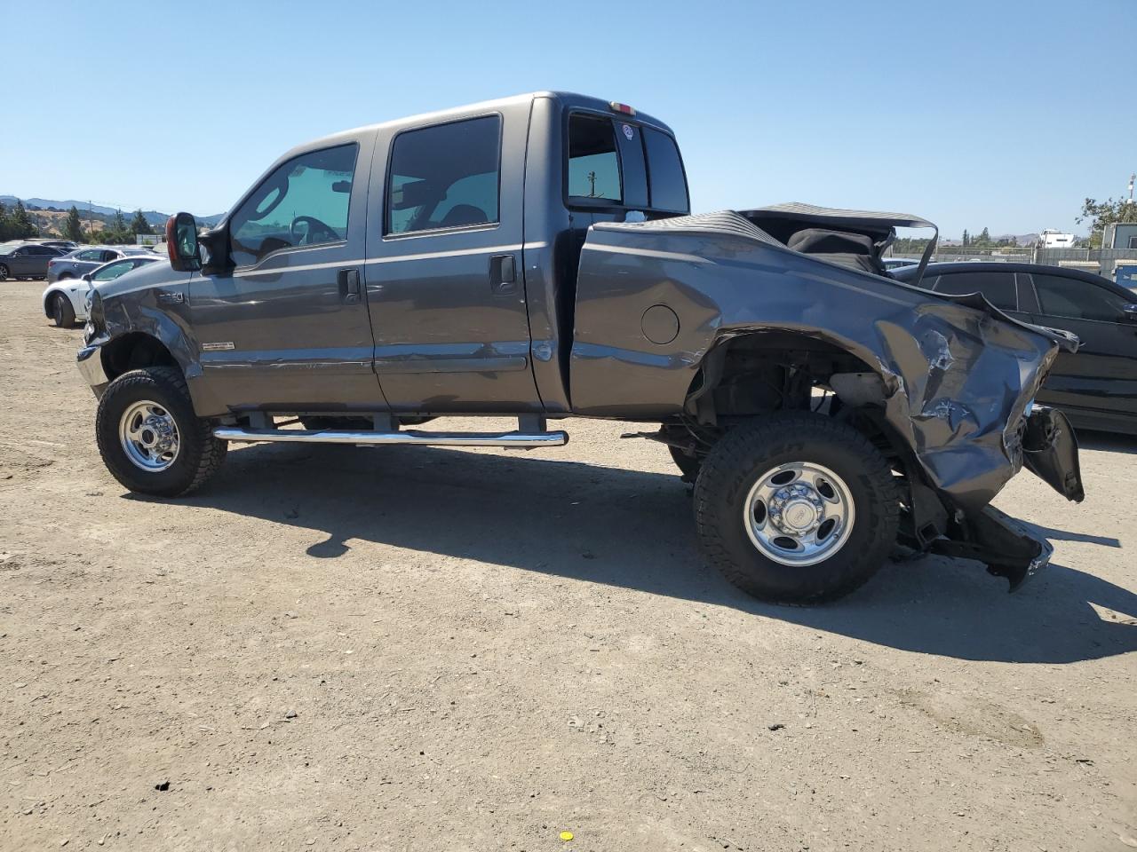 2003 Ford F250 Super Duty Gray vin: 1FTNW21P63EB51086