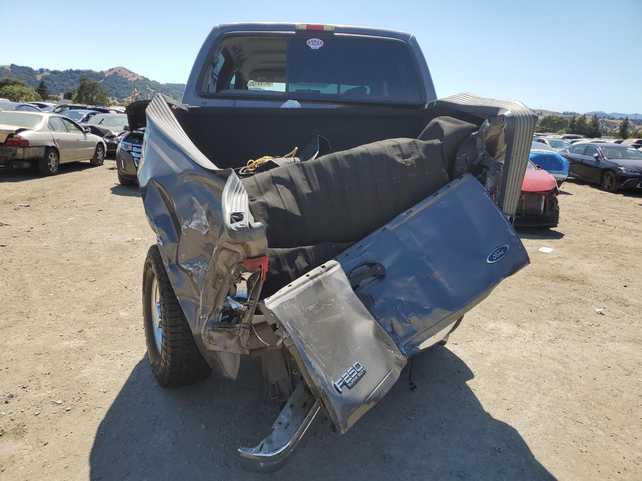 2003 Ford F250 Super Duty Gray vin: 1FTNW21P63EB51086