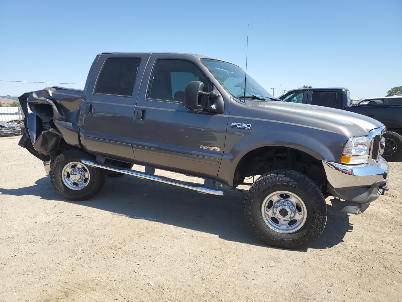 2003 Ford F250 Super Duty Gray vin: 1FTNW21P63EB51086