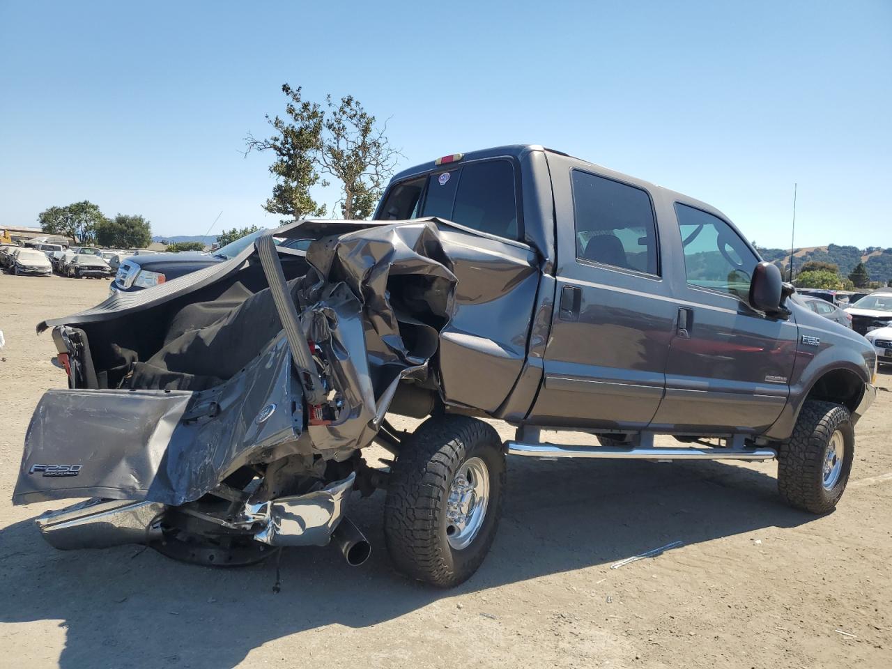 2003 Ford F250 Super Duty Gray vin: 1FTNW21P63EB51086