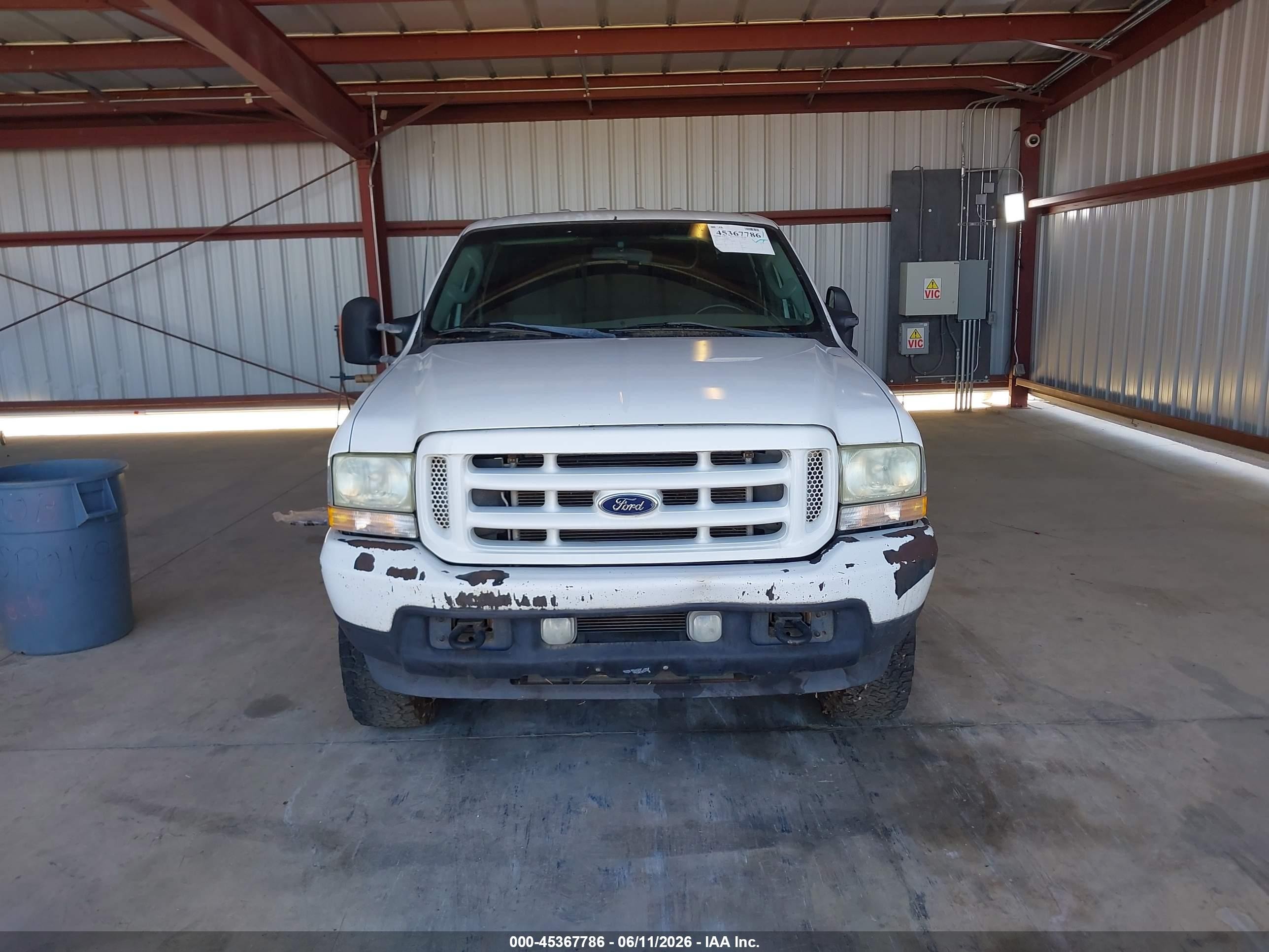 2003 Ford F-250 Lariat/xl/xlt White vin: 1FTNW21P63EB65358