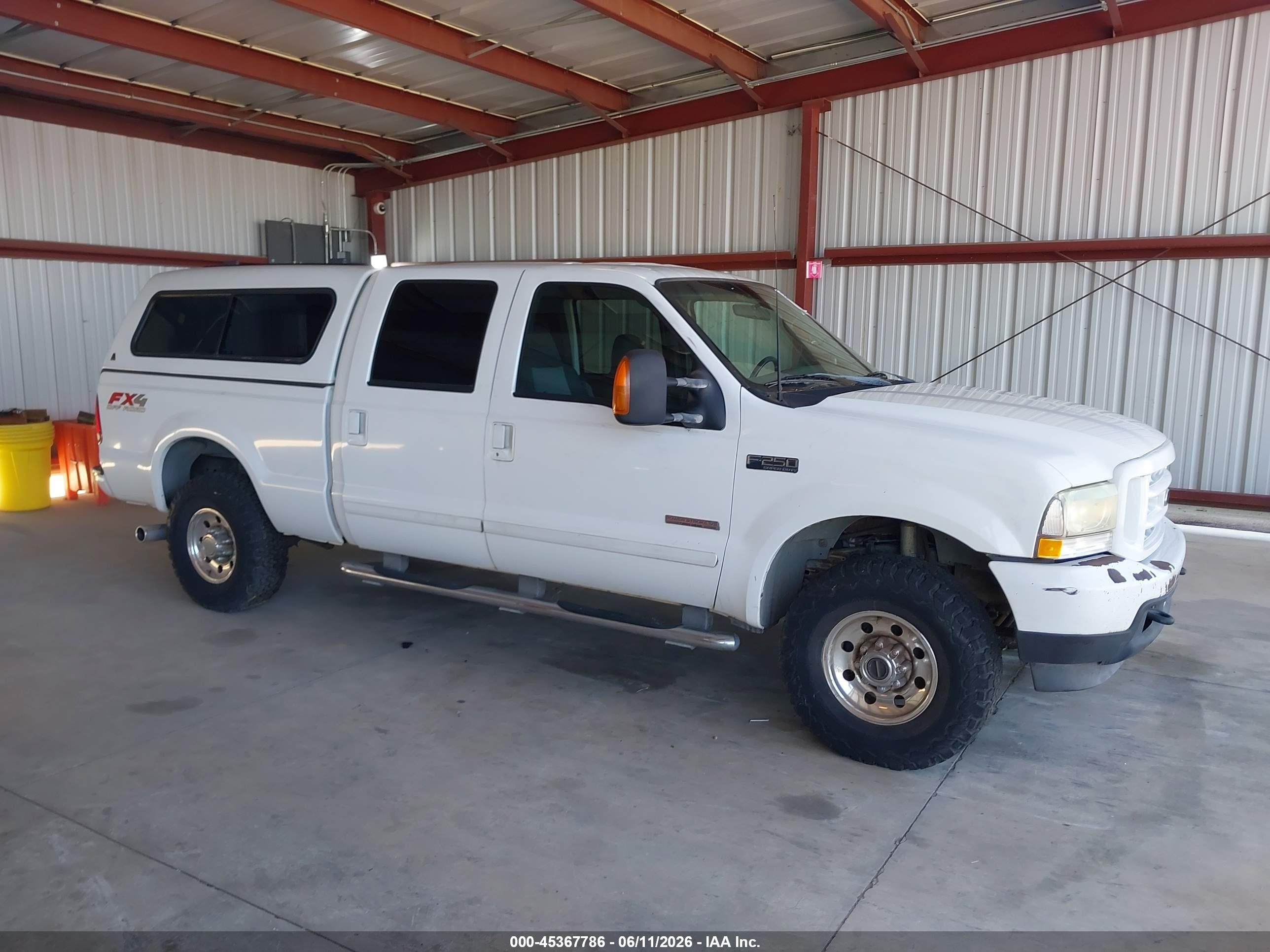 2003 Ford F-250 Lariat/xl/xlt White vin: 1FTNW21P63EB65358