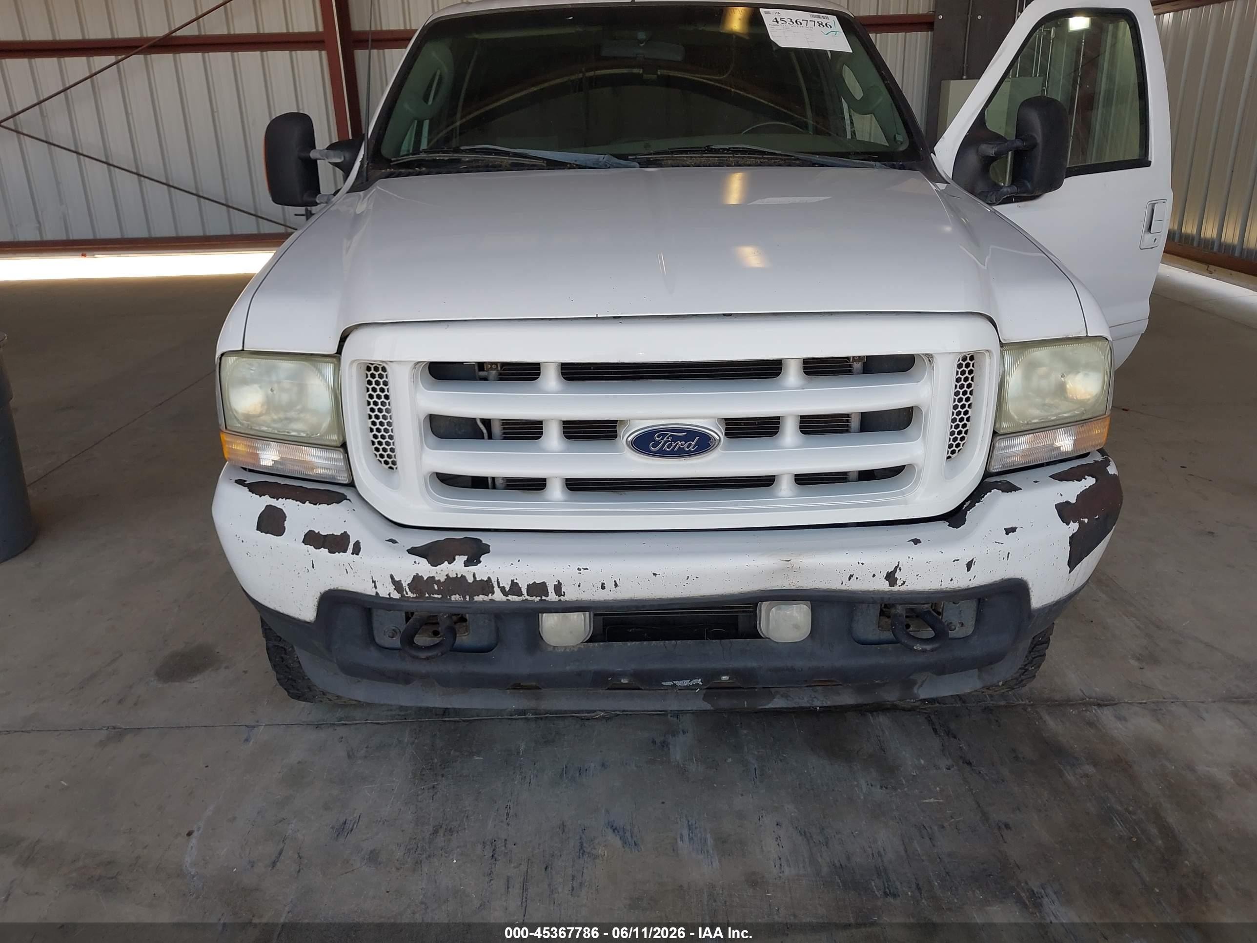 2003 Ford F-250 Lariat/xl/xlt White vin: 1FTNW21P63EB65358
