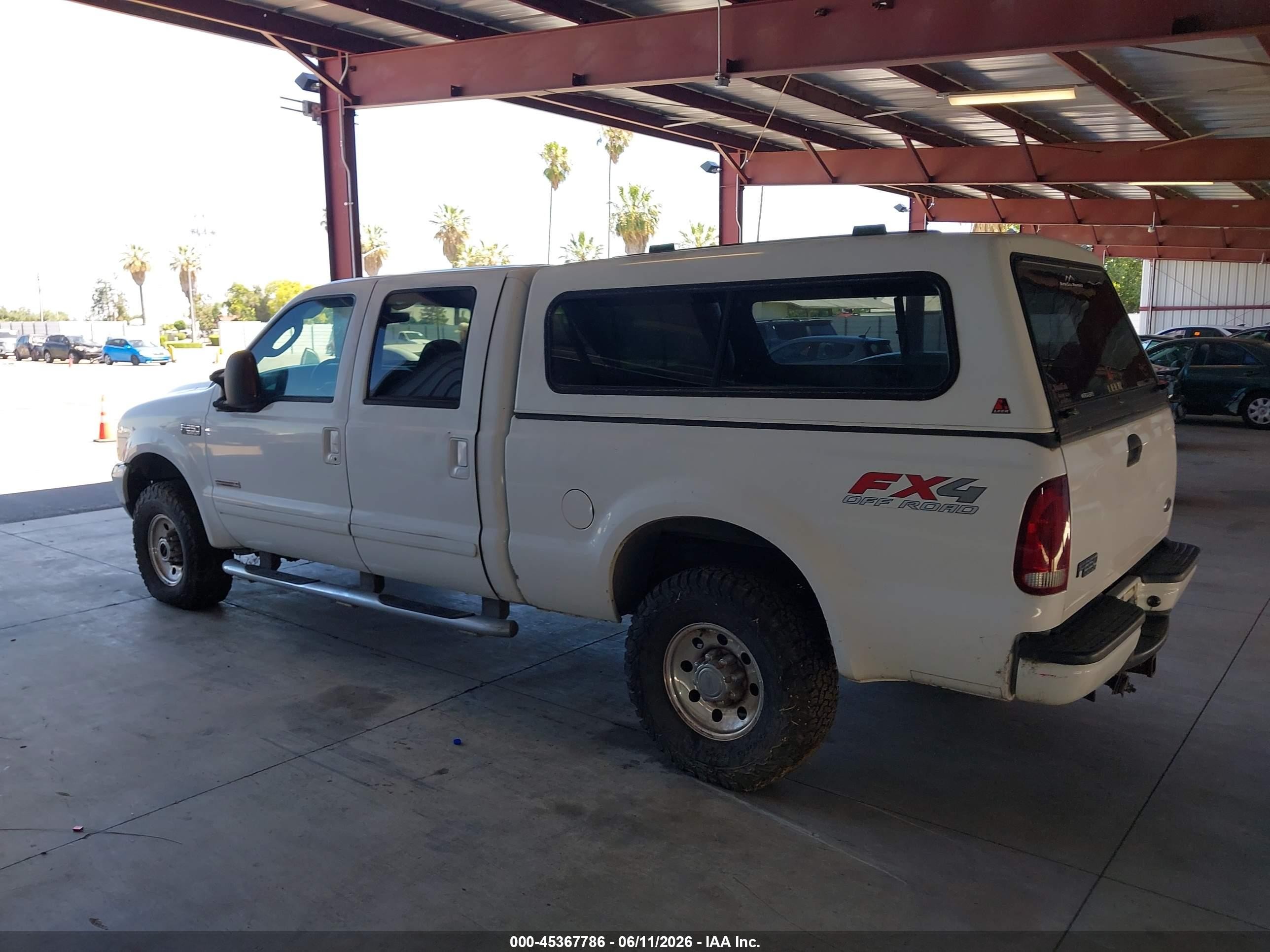 2003 Ford F-250 Lariat/xl/xlt White vin: 1FTNW21P63EB65358