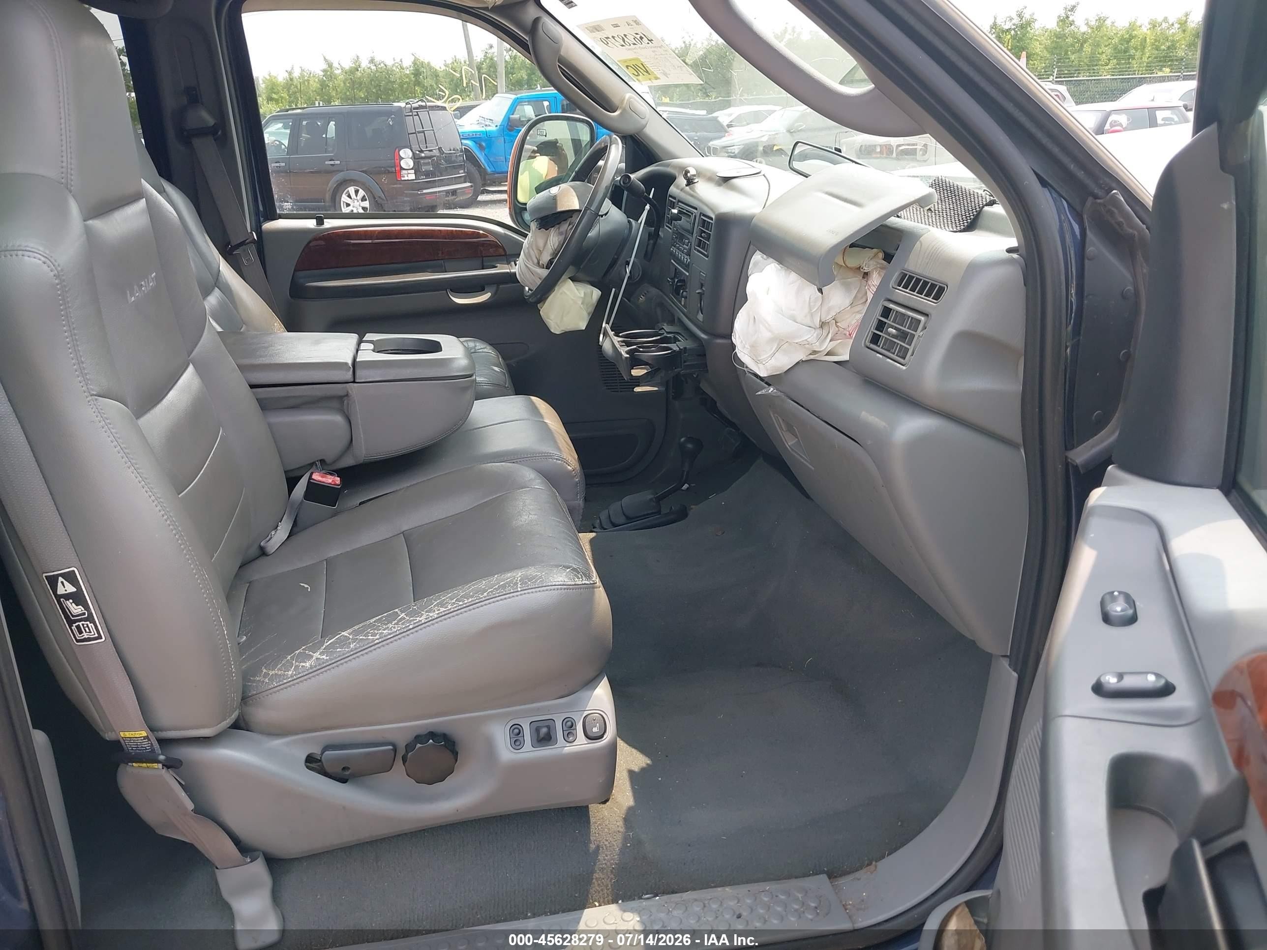 2003 Ford F-250 Lariat/xl/xlt Blue vin: 1FTNW21P63EC29544