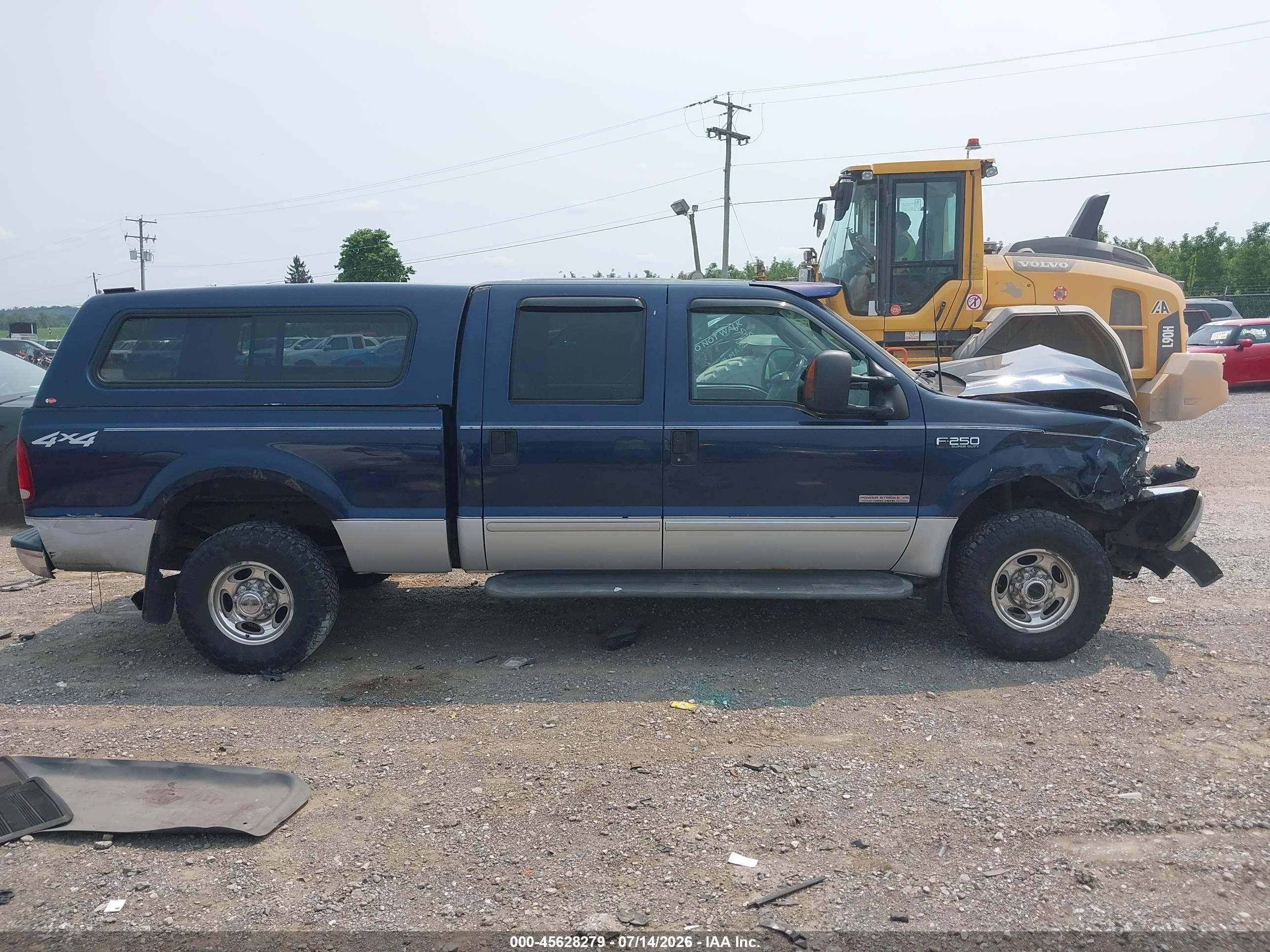 2003 Ford F-250 Lariat/xl/xlt Blue vin: 1FTNW21P63EC29544