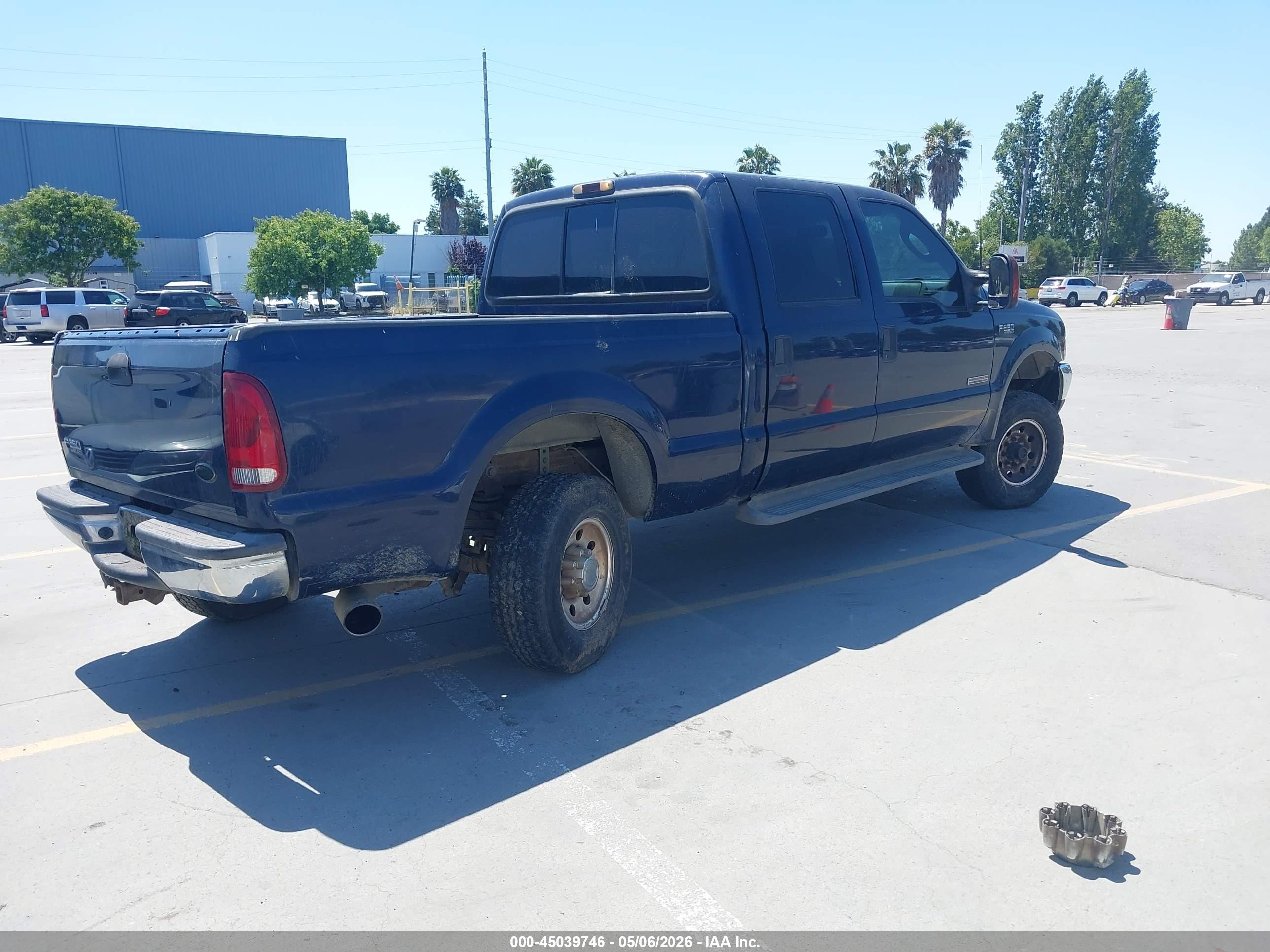 2004 Ford F-250 Lariat/xl/xlt Blue vin: 1FTNW21P64EB81089