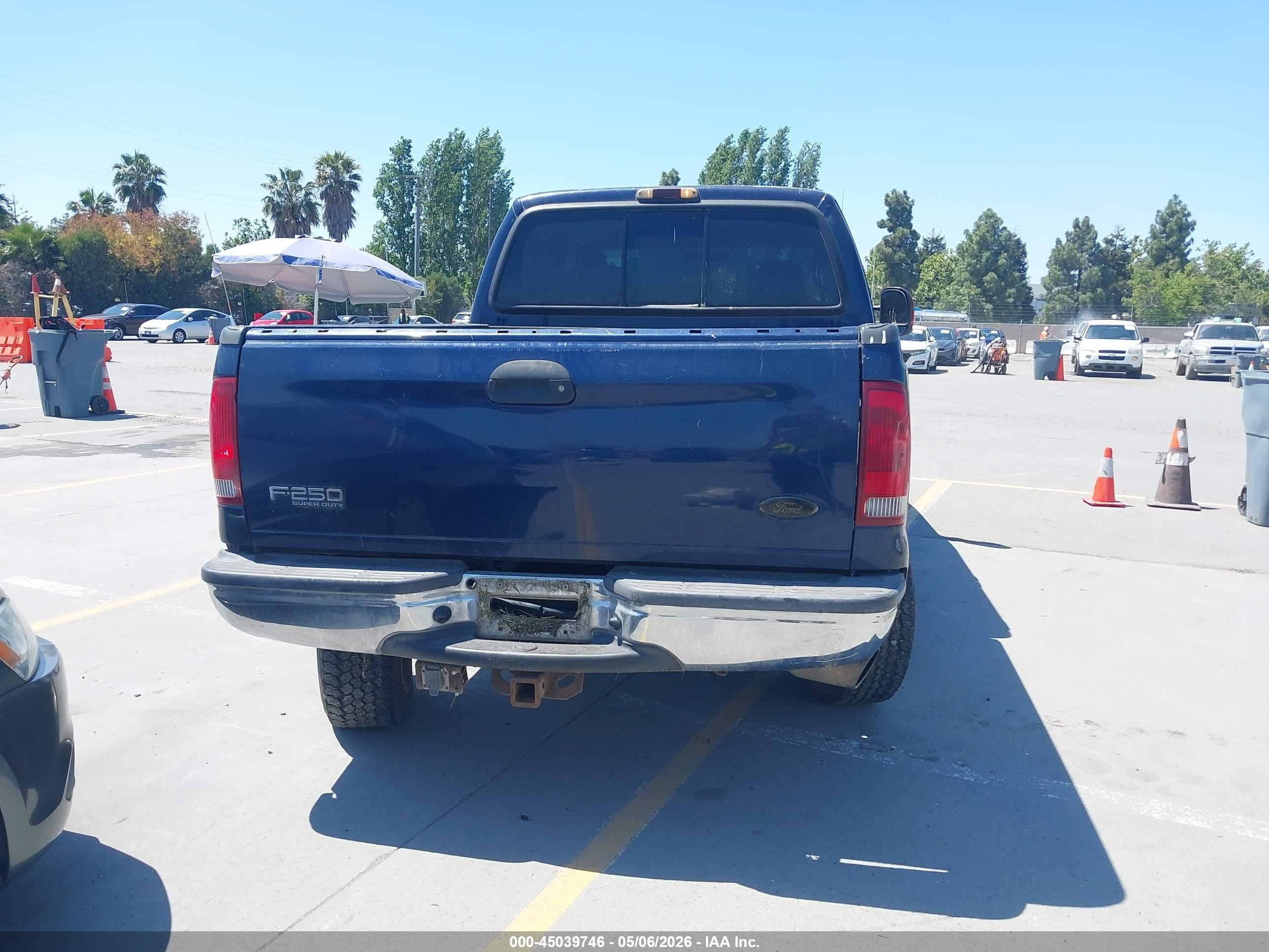 2004 Ford F-250 Lariat/xl/xlt Blue vin: 1FTNW21P64EB81089