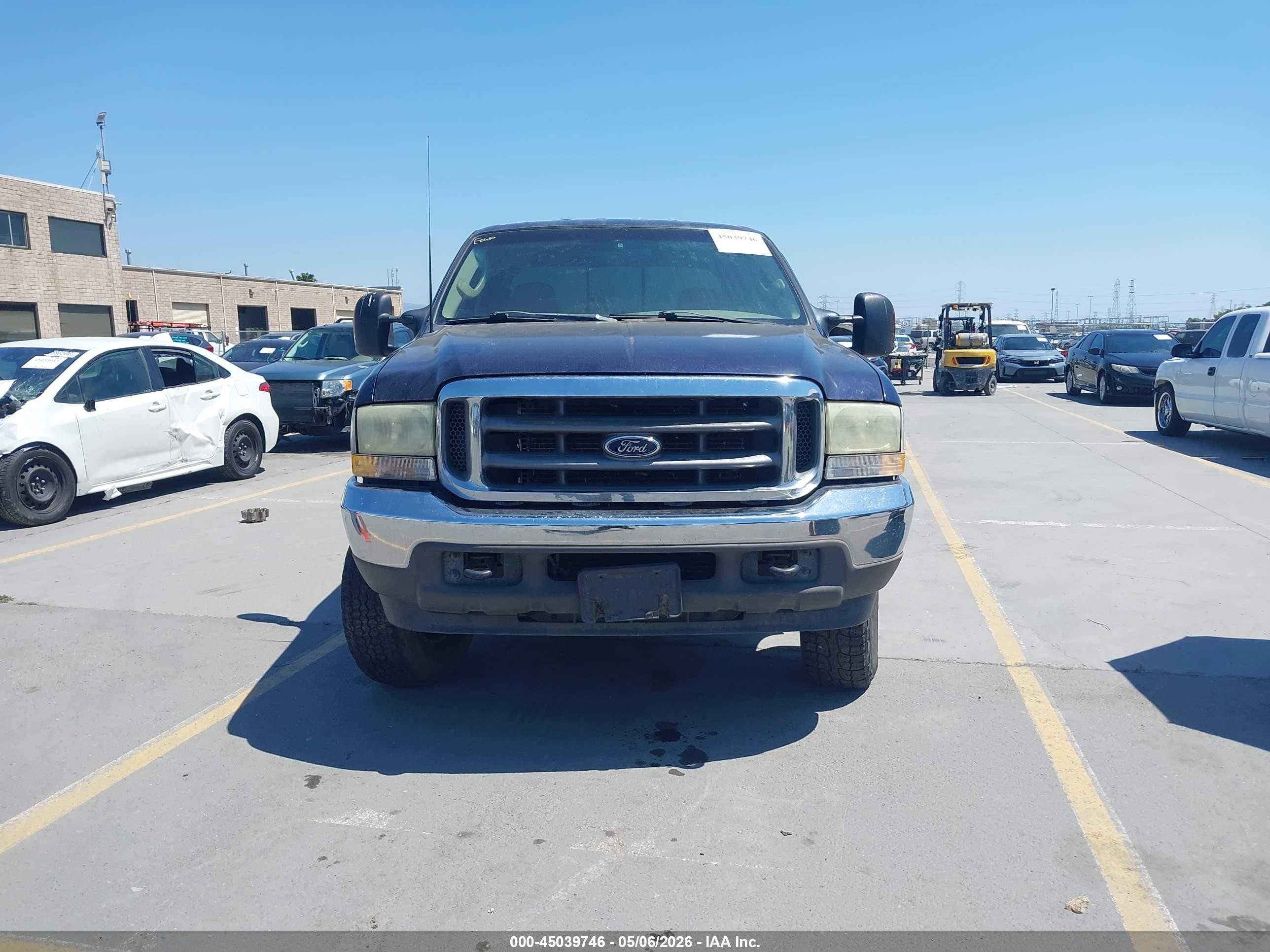 2004 Ford F-250 Lariat/xl/xlt Blue vin: 1FTNW21P64EB81089