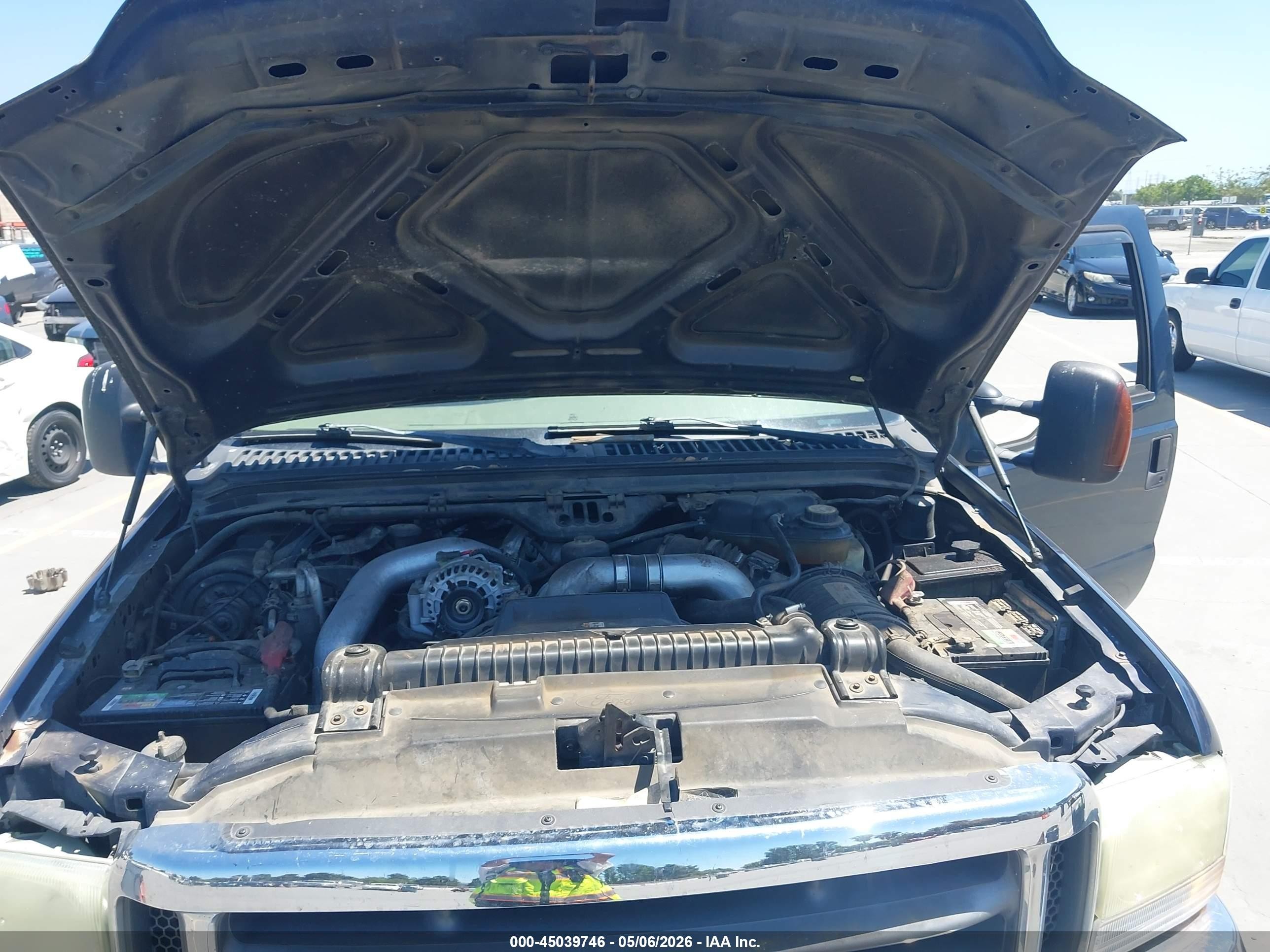 2004 Ford F-250 Lariat/xl/xlt Blue vin: 1FTNW21P64EB81089