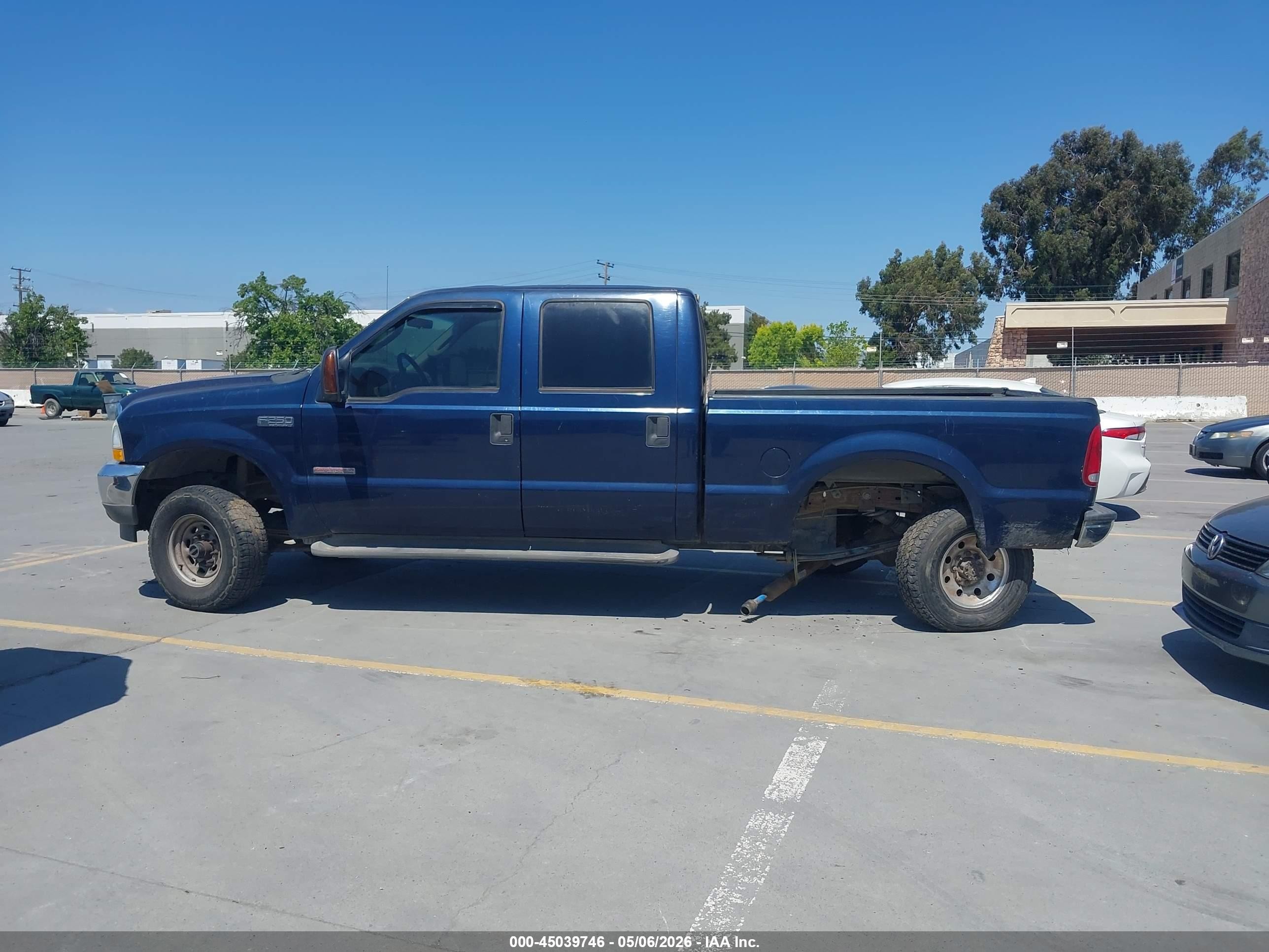 2004 Ford F-250 Lariat/xl/xlt Blue vin: 1FTNW21P64EB81089