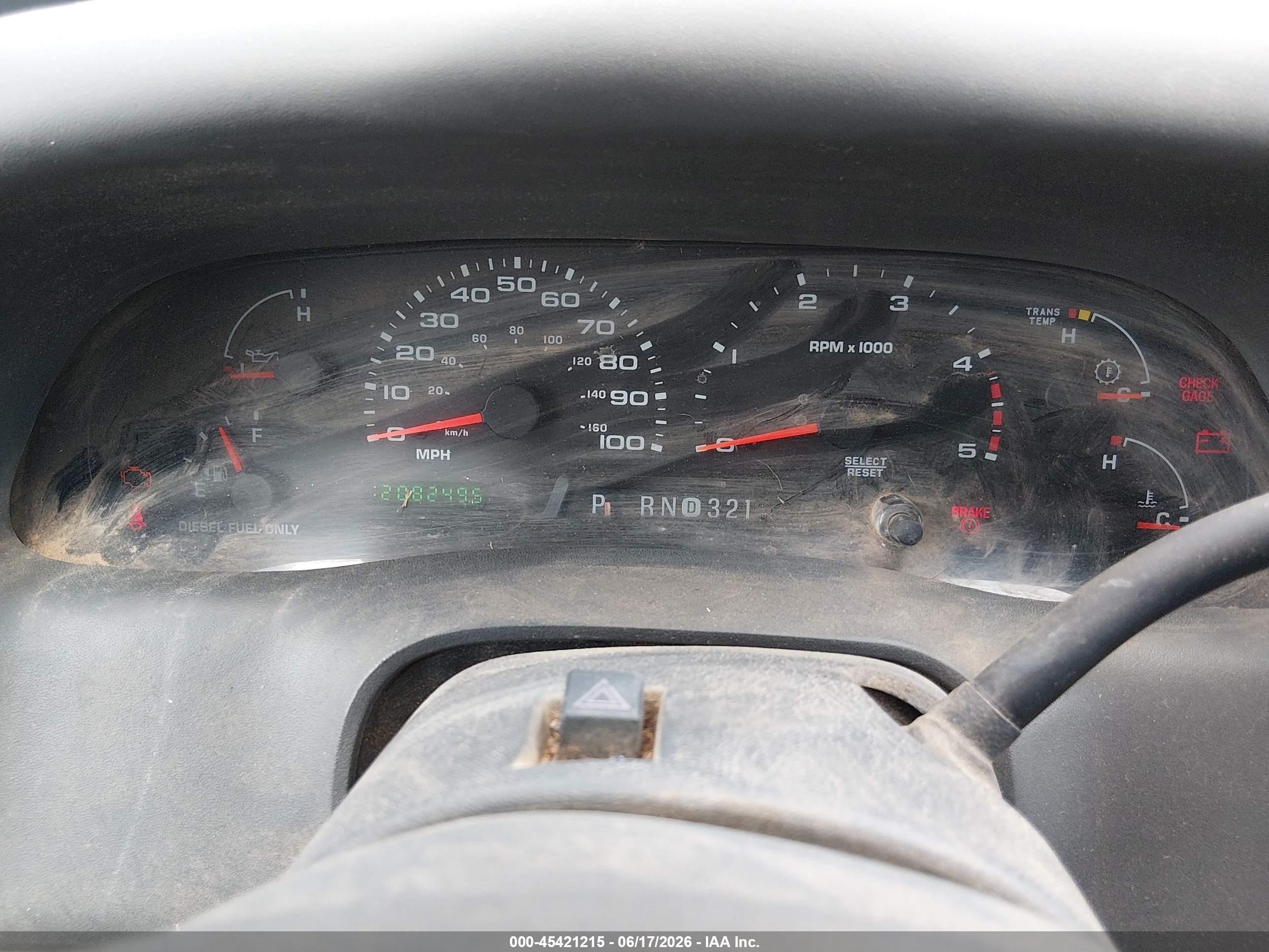 2004 Ford F-250 Lariat/xl/xlt Blue vin: 1FTNW21P64EB92982