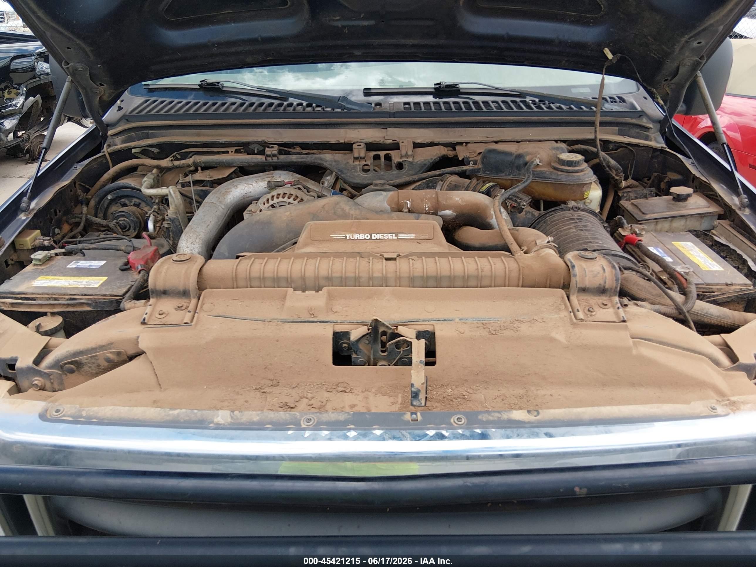 2004 Ford F-250 Lariat/xl/xlt Blue vin: 1FTNW21P64EB92982