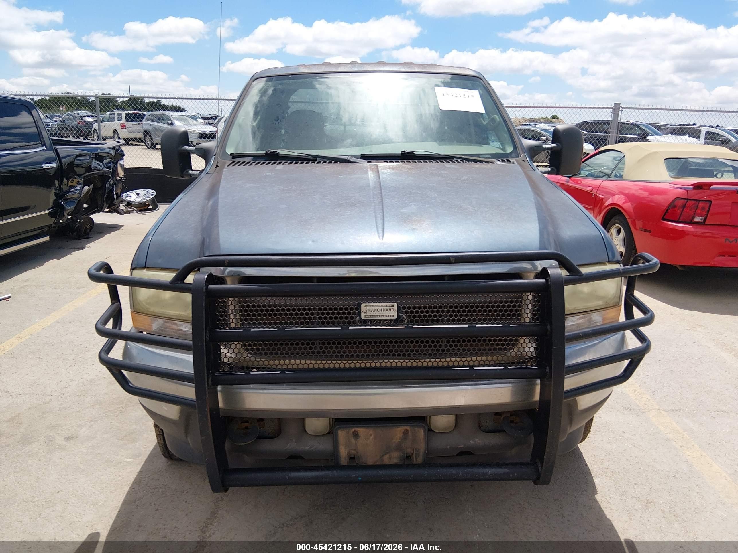 2004 Ford F-250 Lariat/xl/xlt Blue vin: 1FTNW21P64EB92982