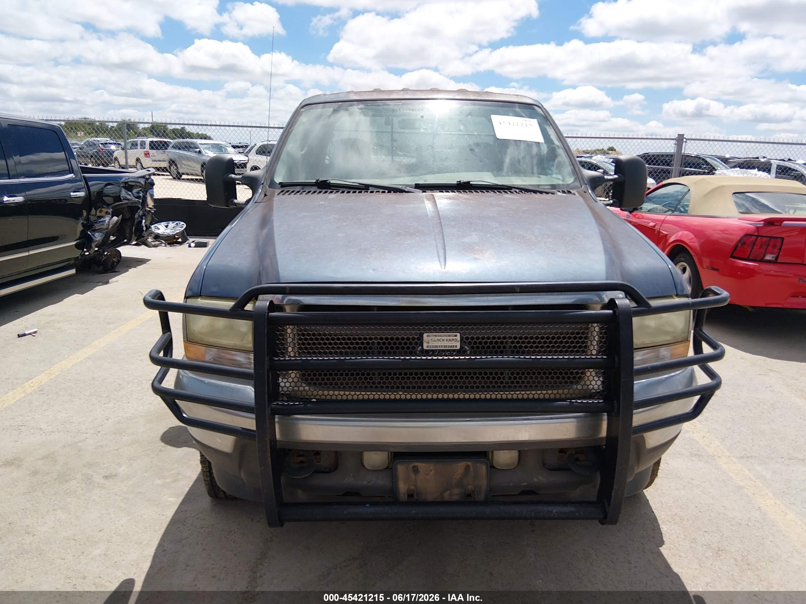 2004 Ford F-250 Lariat/xl/xlt Blue vin: 1FTNW21P64EB92982