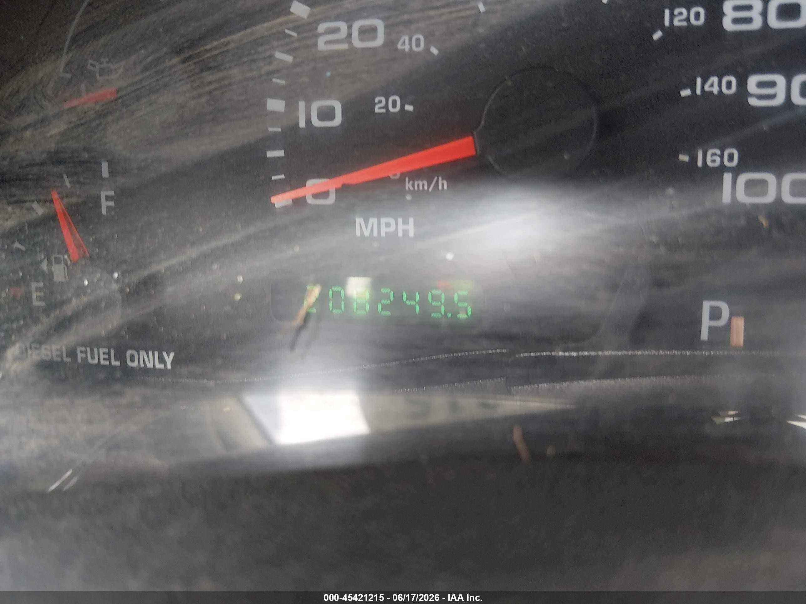 2004 Ford F-250 Lariat/xl/xlt Blue vin: 1FTNW21P64EB92982