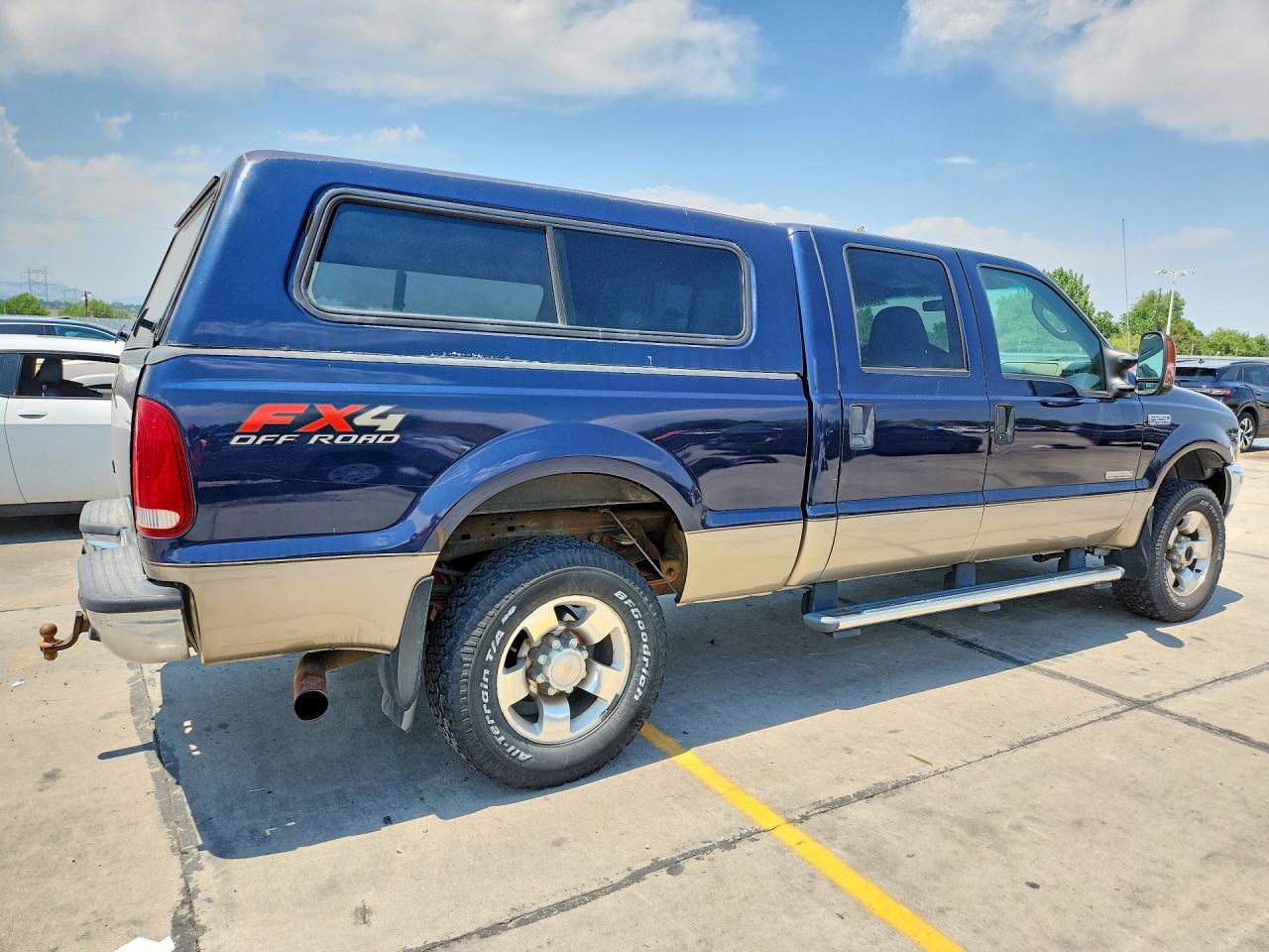 2004 Ford F250 Super Duty Blue vin: 1FTNW21P64ED05538