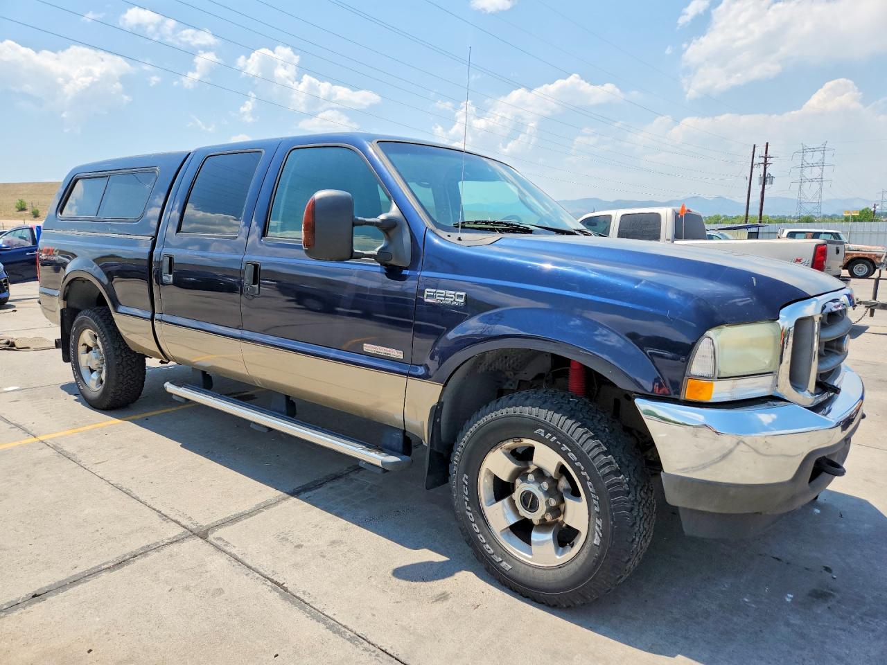 2004 Ford F250 Super Duty Blue vin: 1FTNW21P64ED05538