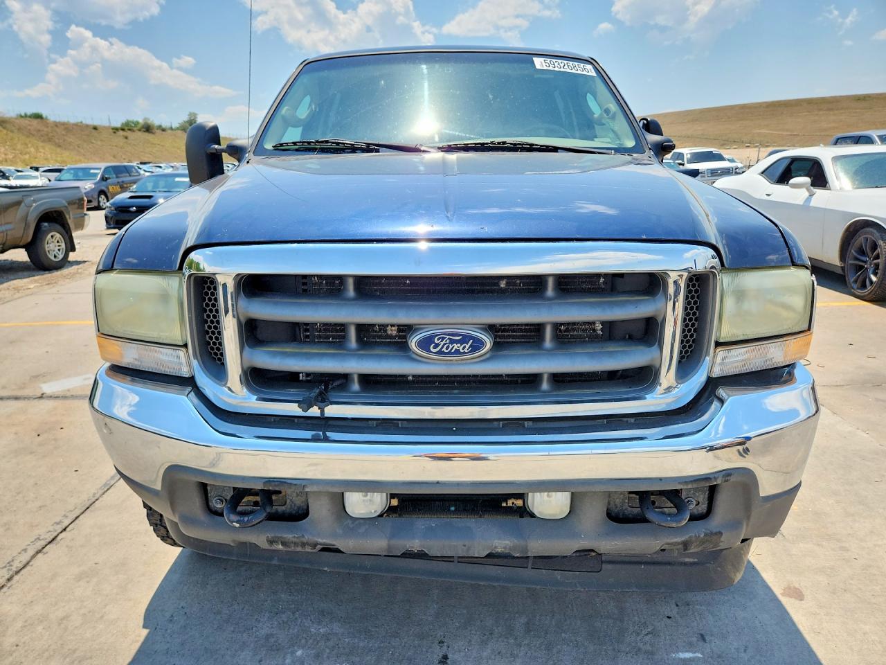 2004 Ford F250 Super Duty Blue vin: 1FTNW21P64ED05538