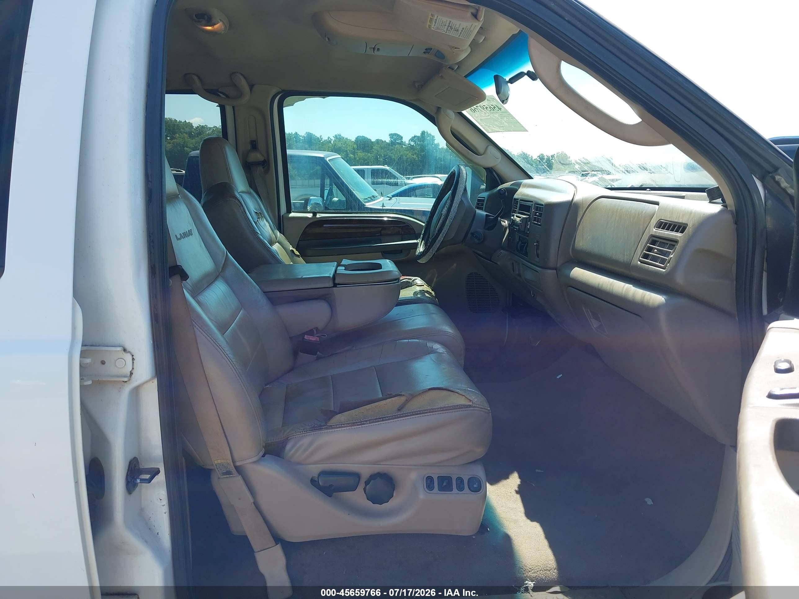 2004 Ford F-250 Lariat/xl/xlt White vin: 1FTNW21P64ED77758