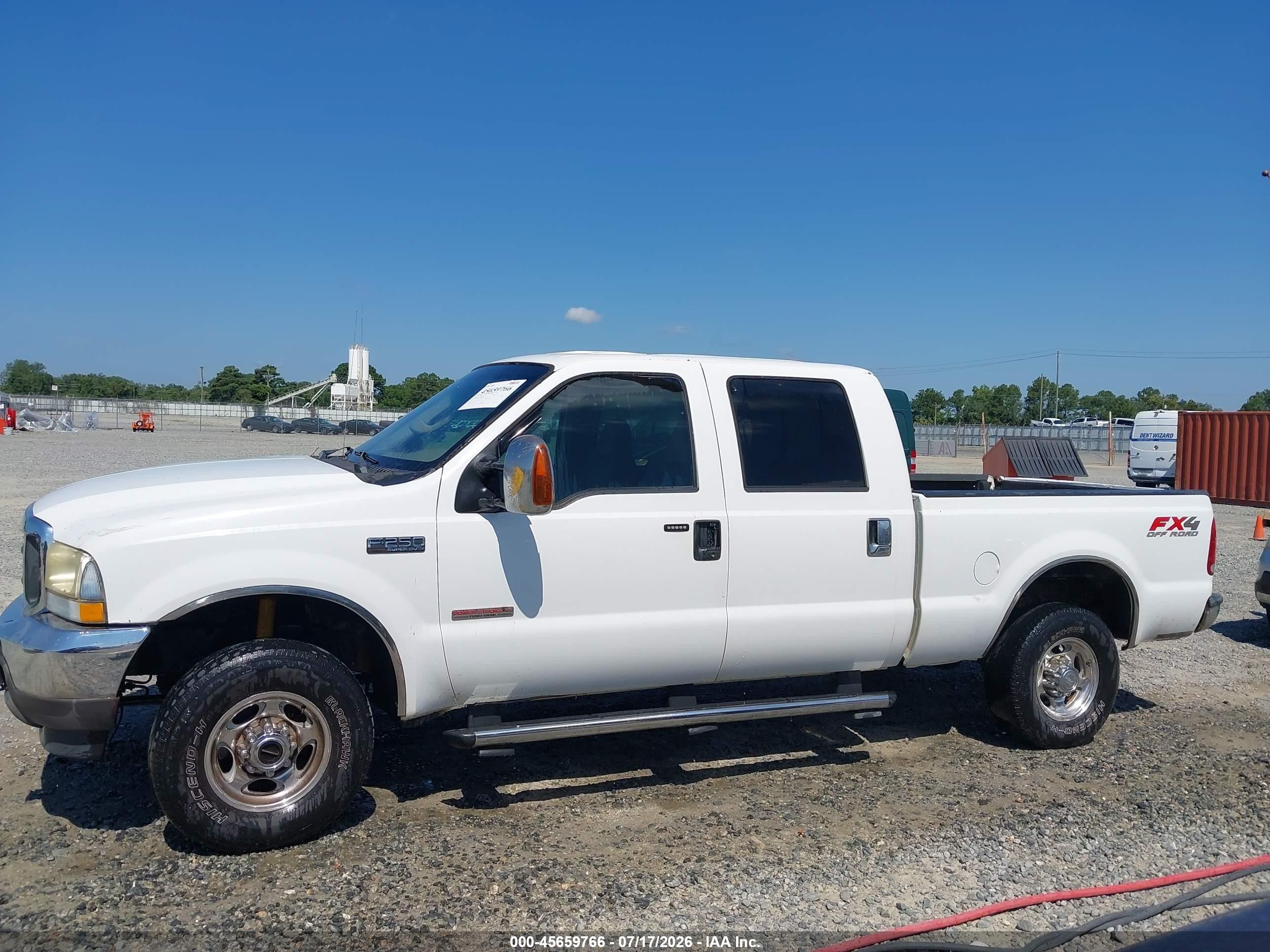 2004 Ford F-250 Lariat/xl/xlt White vin: 1FTNW21P64ED77758