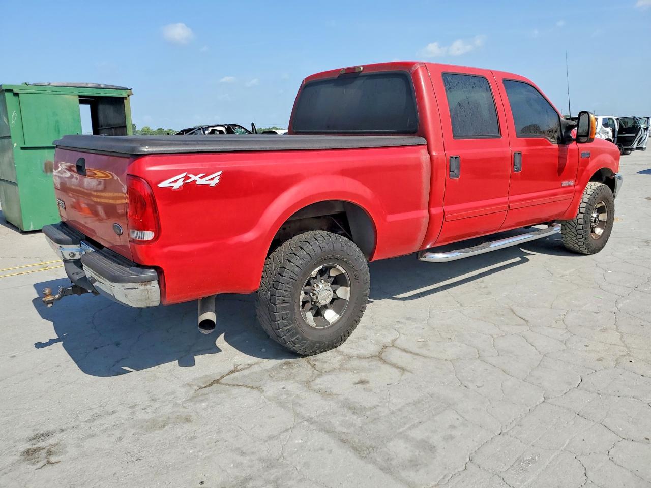 2003 Ford F250 Super Duty Red vin: 1FTNW21P73ED12254