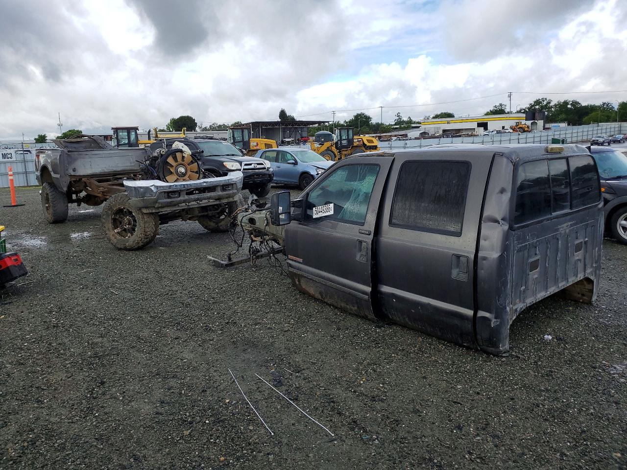 2004 Ford F250 Super Duty Gray vin: 1FTNW21P74EB39370