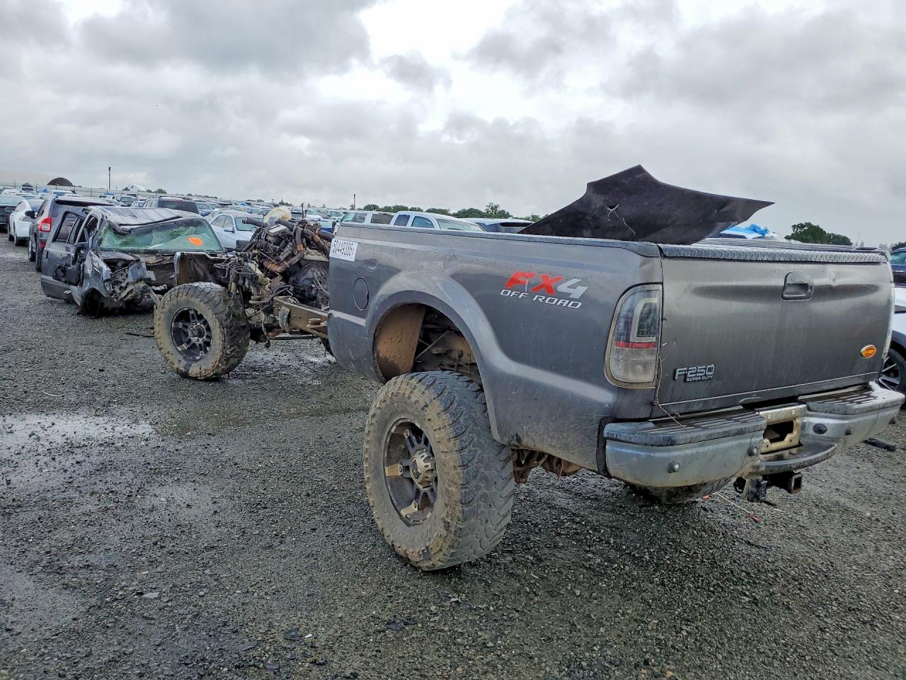 2004 Ford F250 Super Duty Gray vin: 1FTNW21P74EB39370