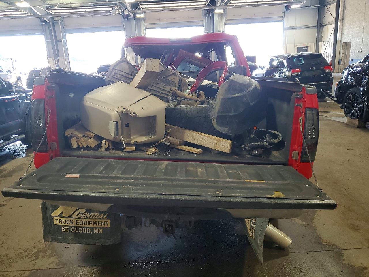 2004 Ford F250 Super Duty Red vin: 1FTNW21P74EB93543