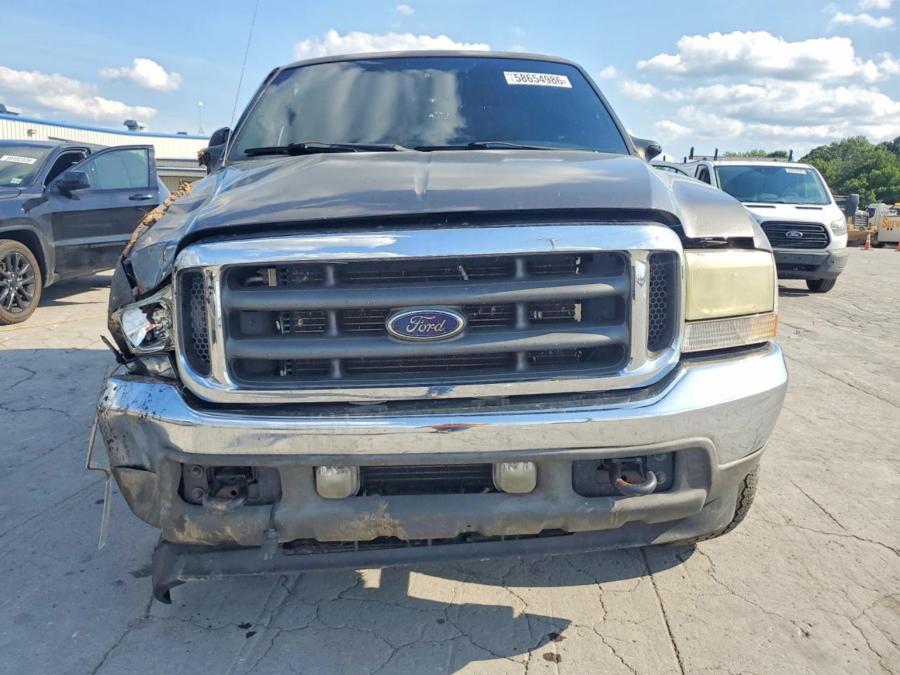 2004 Ford F250 Super Duty Gray vin: 1FTNW21P74EE03087