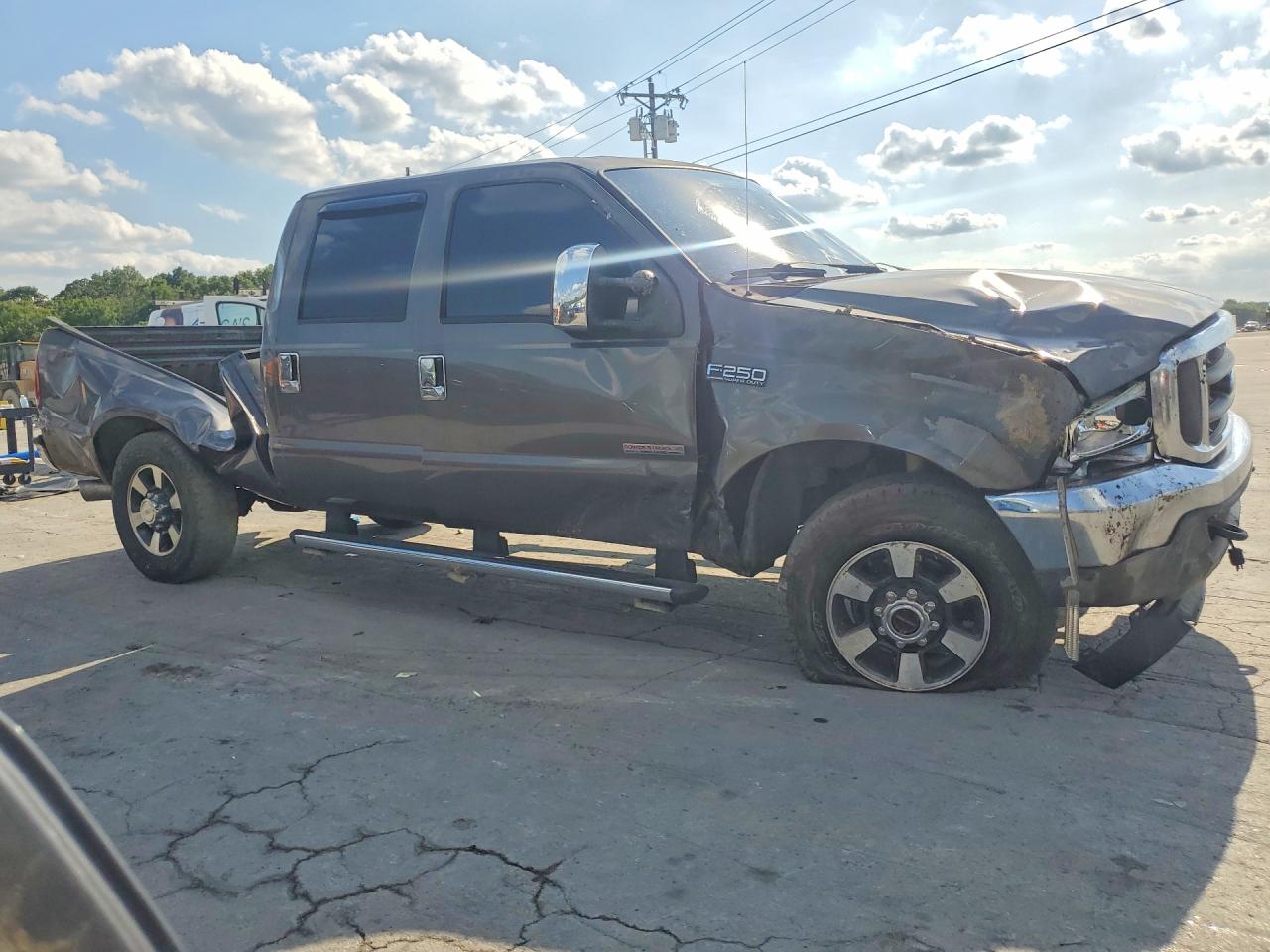 2004 Ford F250 Super Duty Gray vin: 1FTNW21P74EE03087