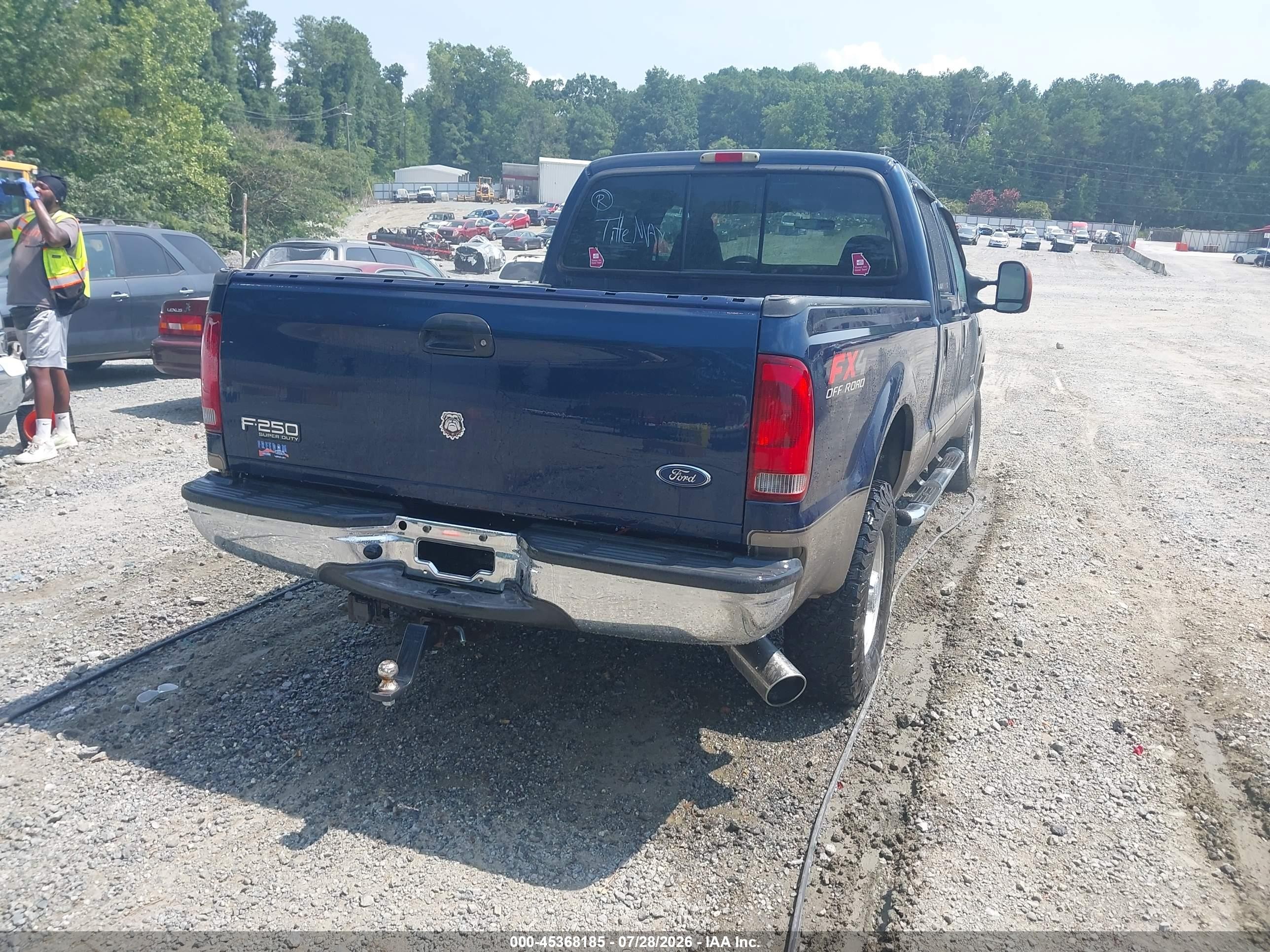 2003 Ford F-250 Lariat/xl/xlt Blue vin: 1FTNW21P83EC04032