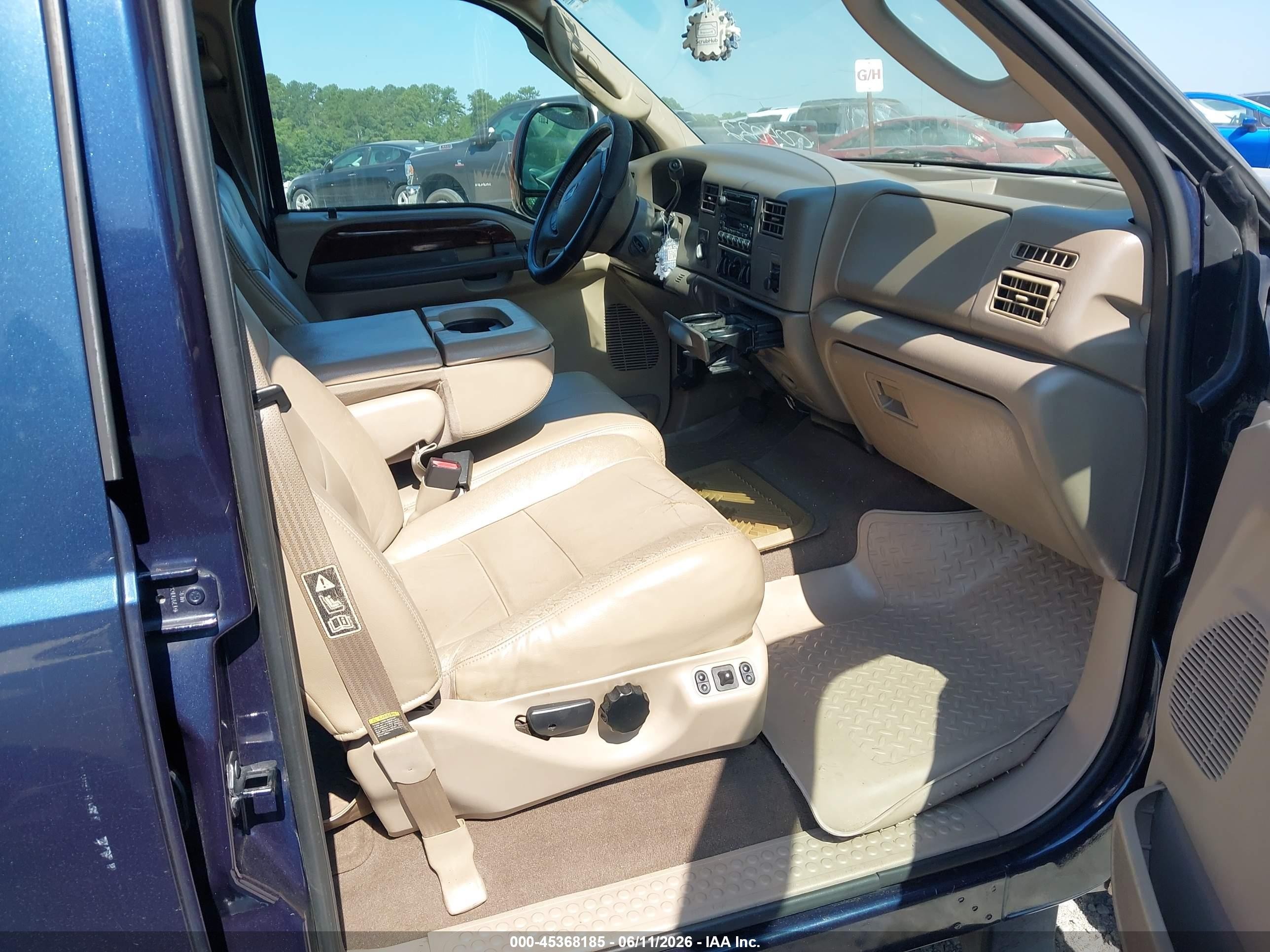 2003 Ford F-250 Lariat/xl/xlt Blue vin: 1FTNW21P83EC04032
