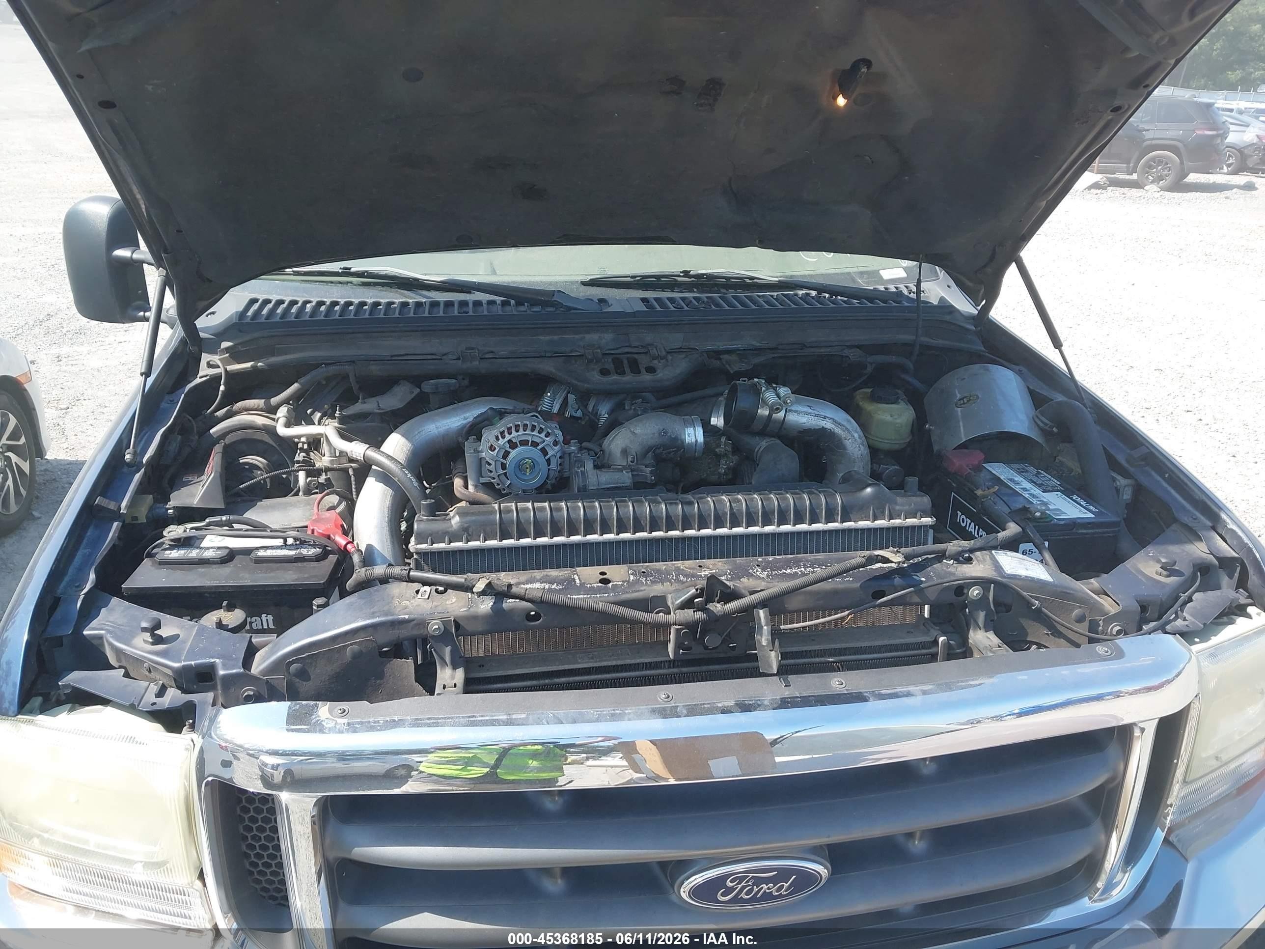 2003 Ford F-250 Lariat/xl/xlt Blue vin: 1FTNW21P83EC04032