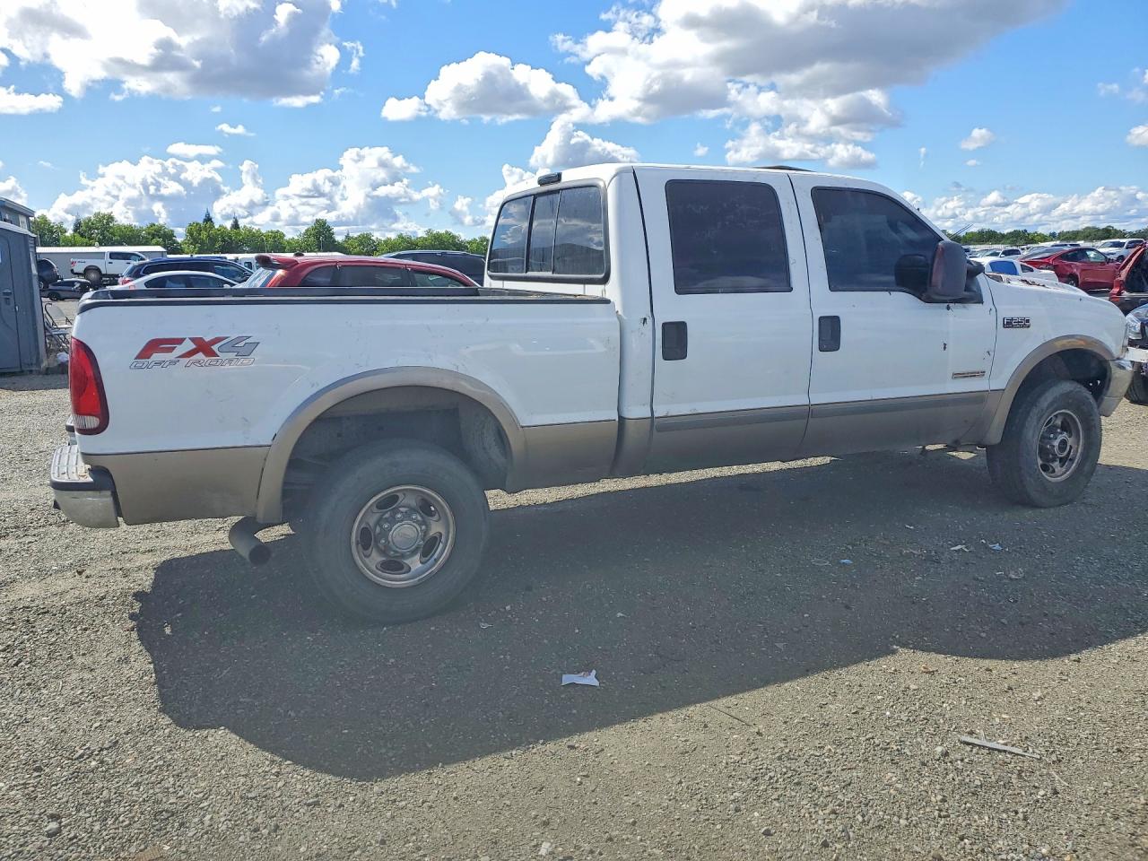 2004 Ford F250 Super Duty White vin: 1FTNW21P84EB94278