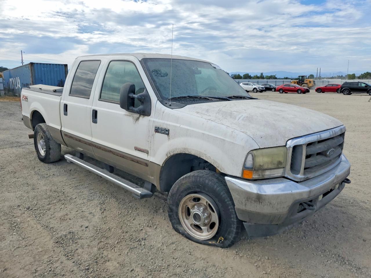 2004 Ford F250 Super Duty White vin: 1FTNW21P84EC11306