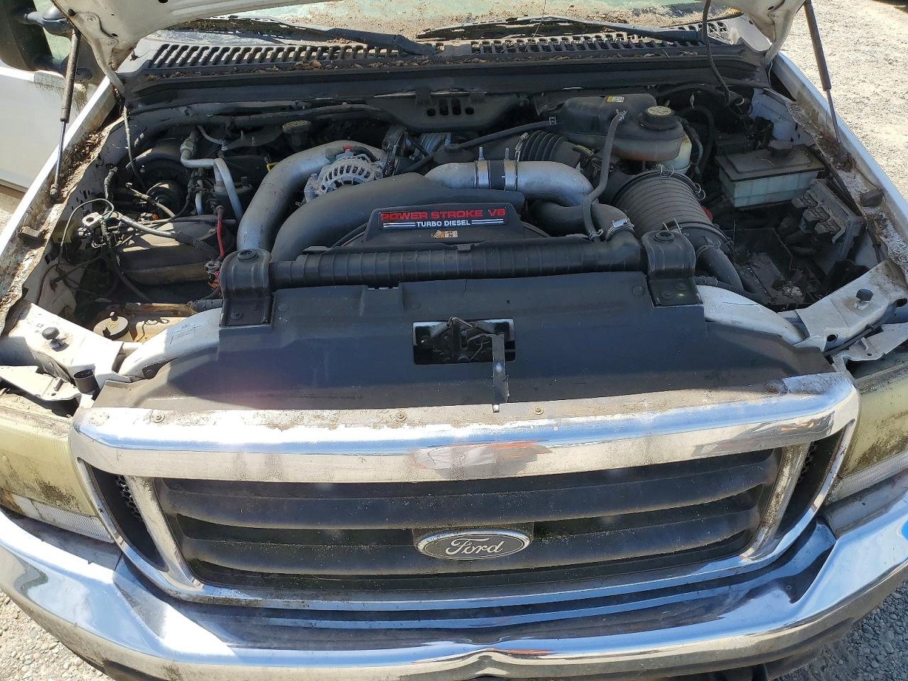 2004 Ford F250 Super Duty White vin: 1FTNW21P84EC11306