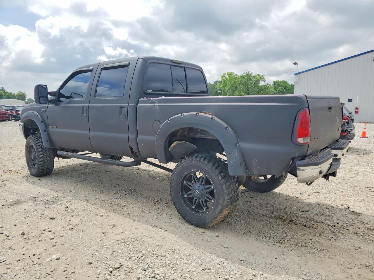 2003 Ford F250 Black vin: 1FTNW21P93EC66958